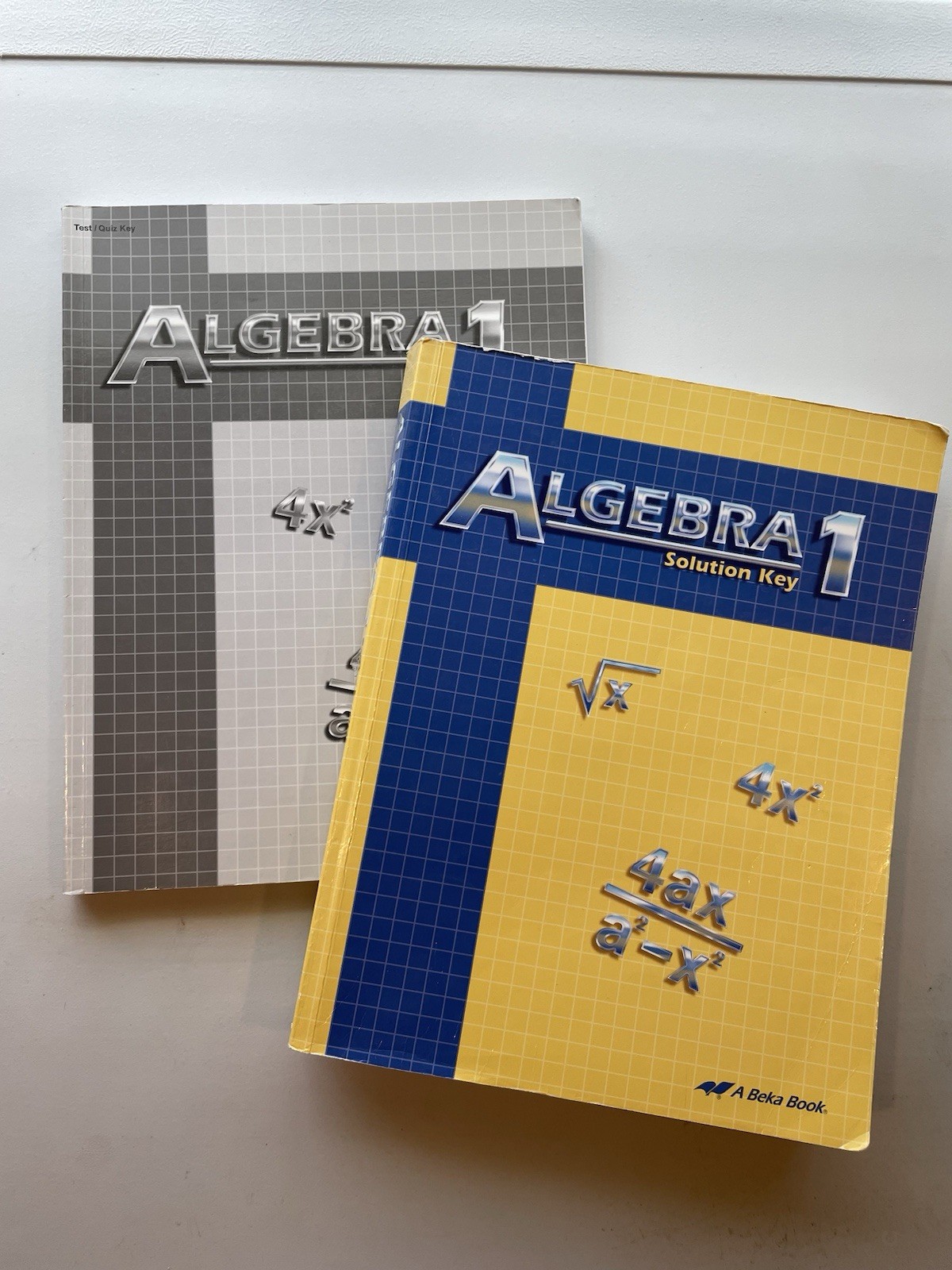 A Beka ALGEBRA 1 Solution Key 2nd Edition And Test/Quiz Key 9th Grade Set