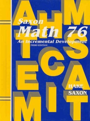 Student Edition 2002 (Saxon Math 7/6), Hake