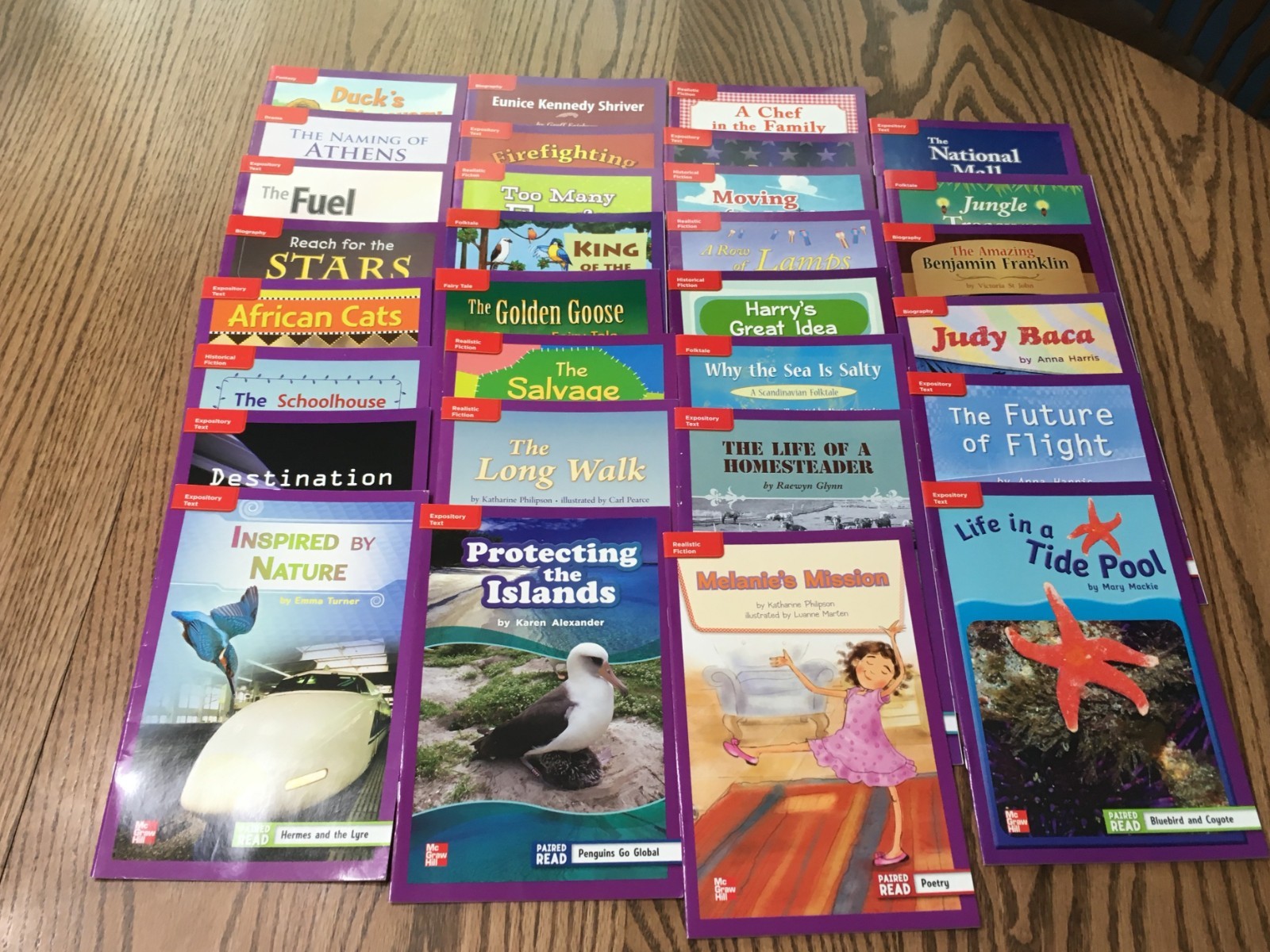 MCGRAW HILL WONDERS LEVELED READERS / 3RD GRADE / ELL LEARNERS / 30 BOOKS