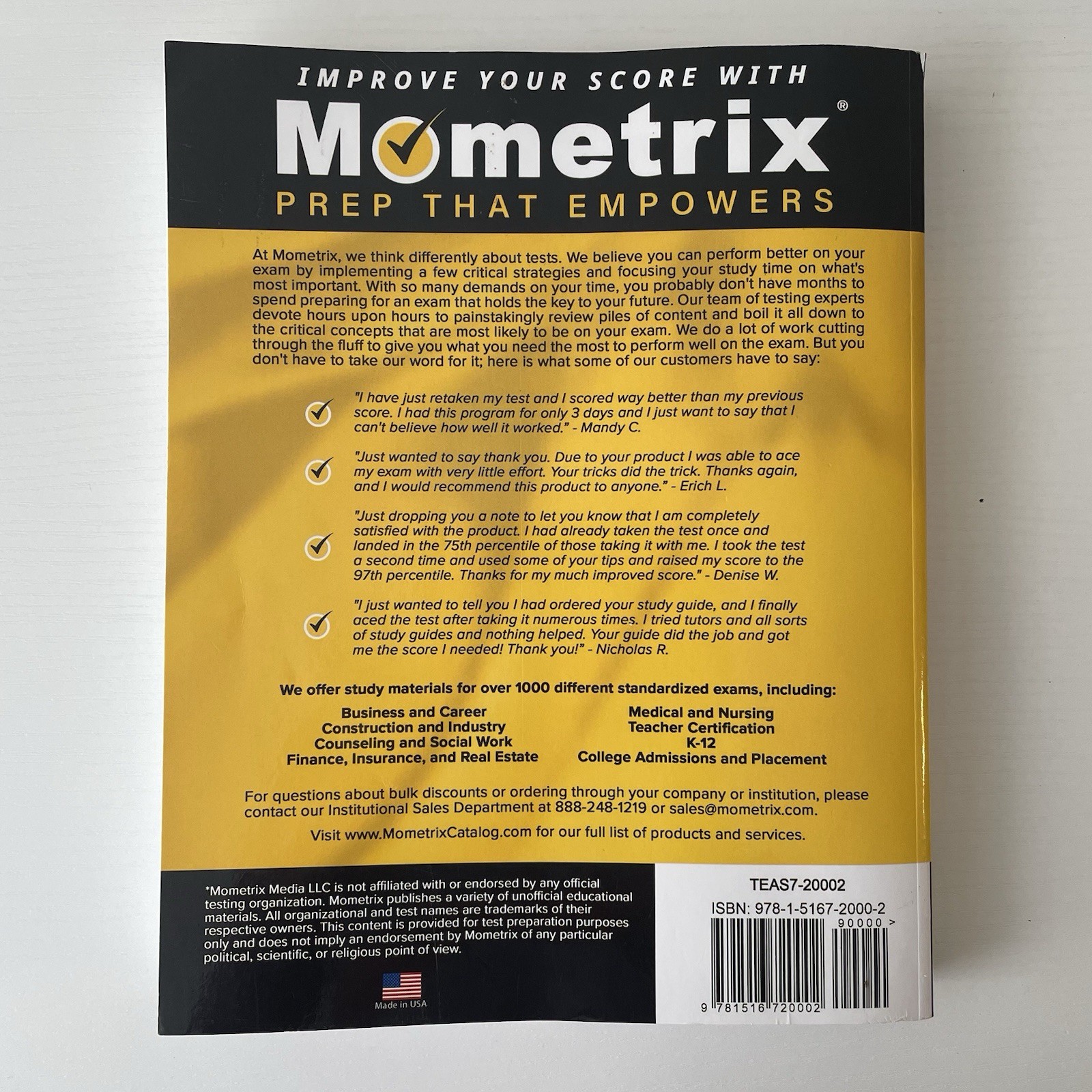 ATI TEAS 7 Secrets Study Guide