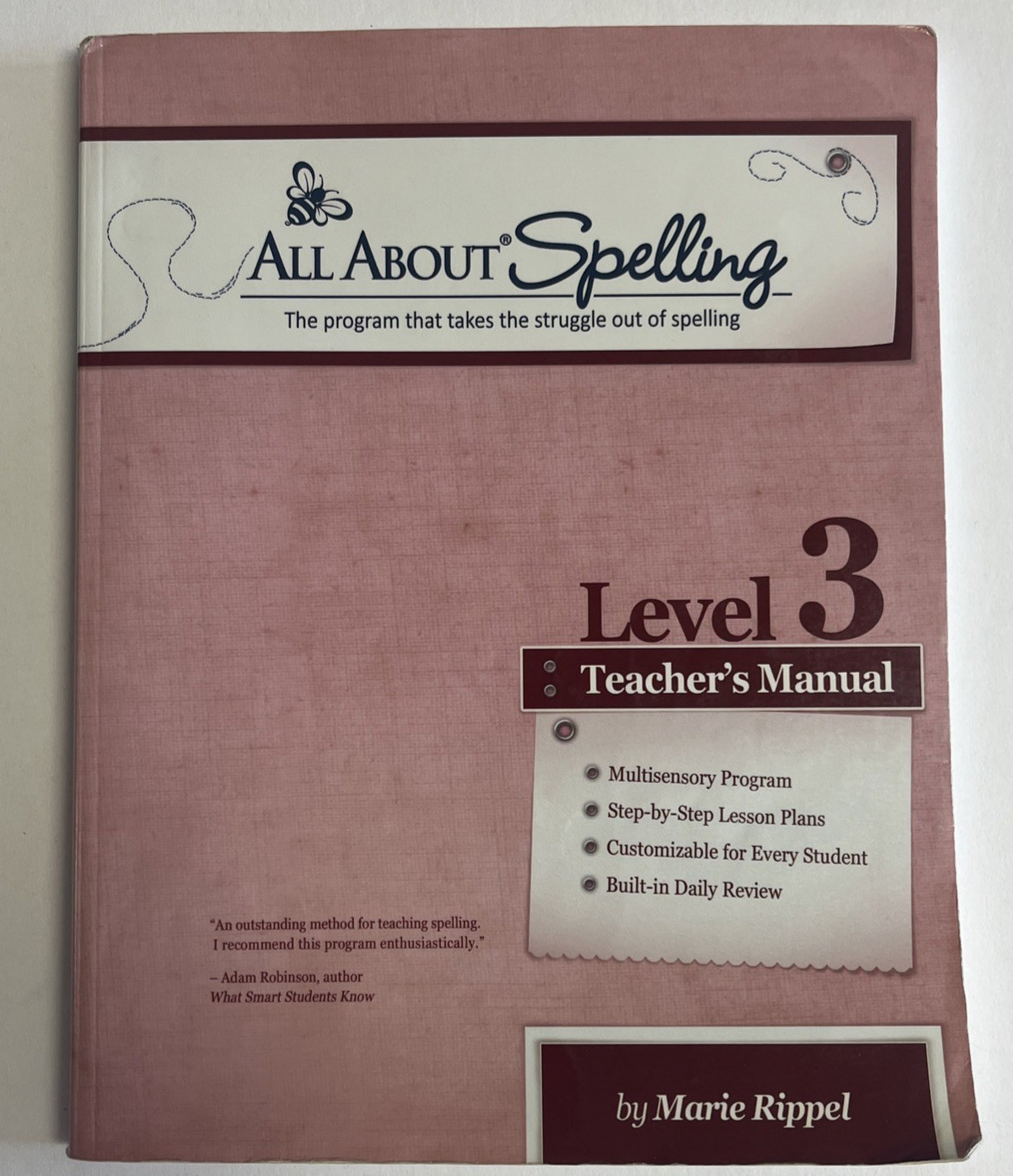 All About Spelling Level 3 Teacher Manual Homeschool Curriculum PB
