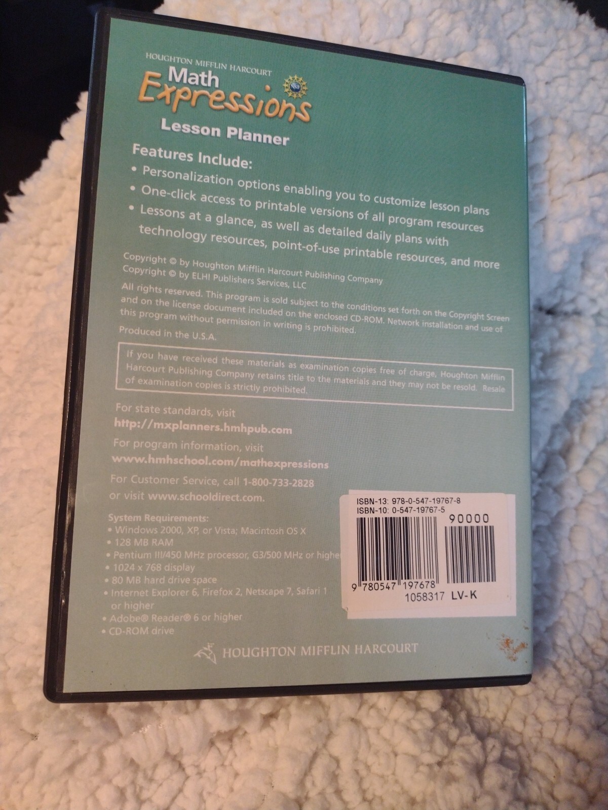 Math Expressions Level Kindergarten Lesson Planner CD-ROM