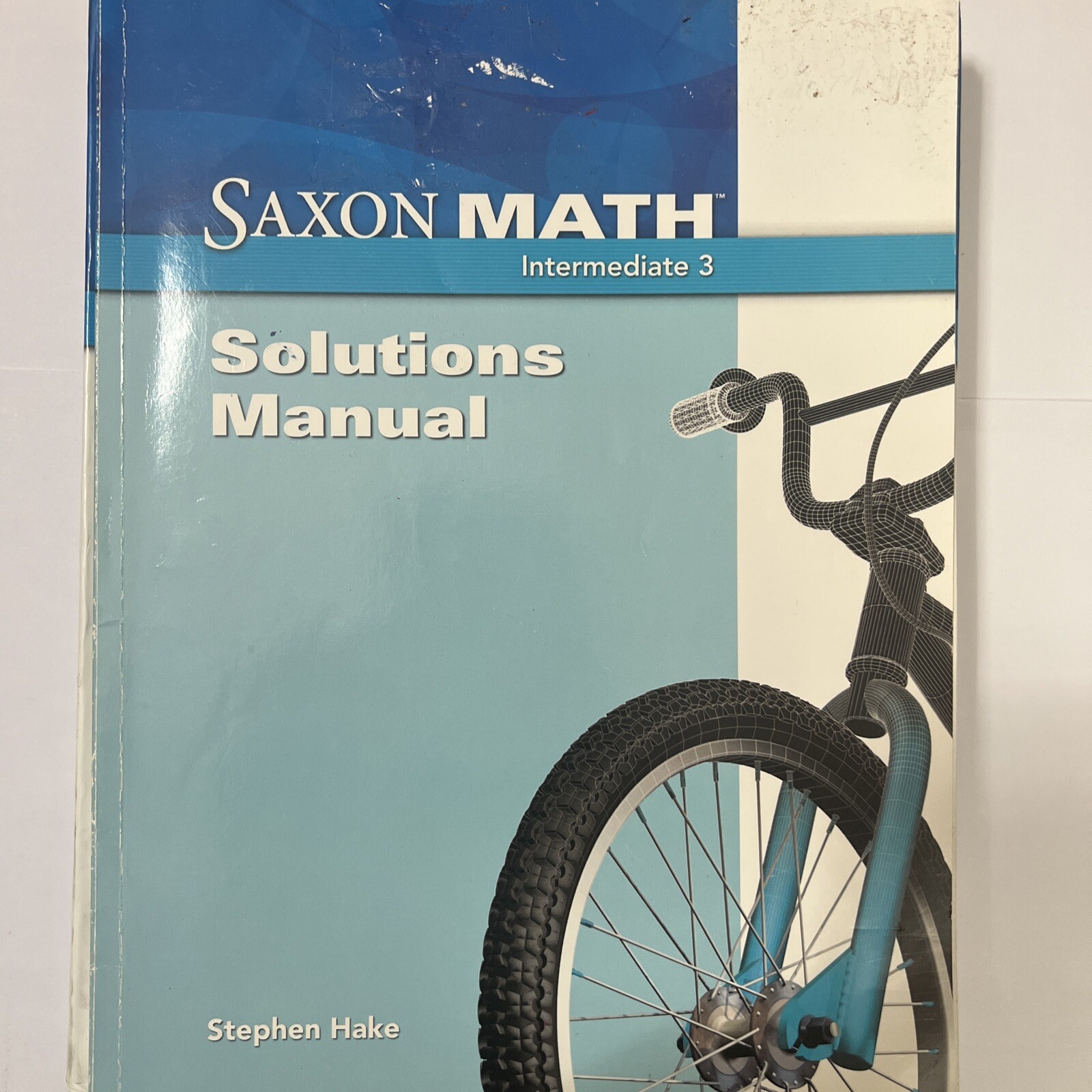 Saxon Intermediate 3 math Student Textbook And SOLUTIONS MANUAL (cover Wear)