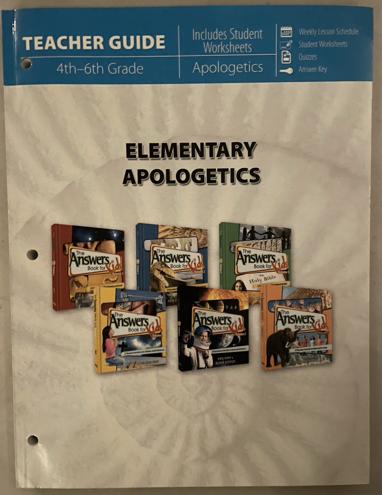Master Books Elementary Apologetics Teacher Guide Grades 4-6 answers for kids