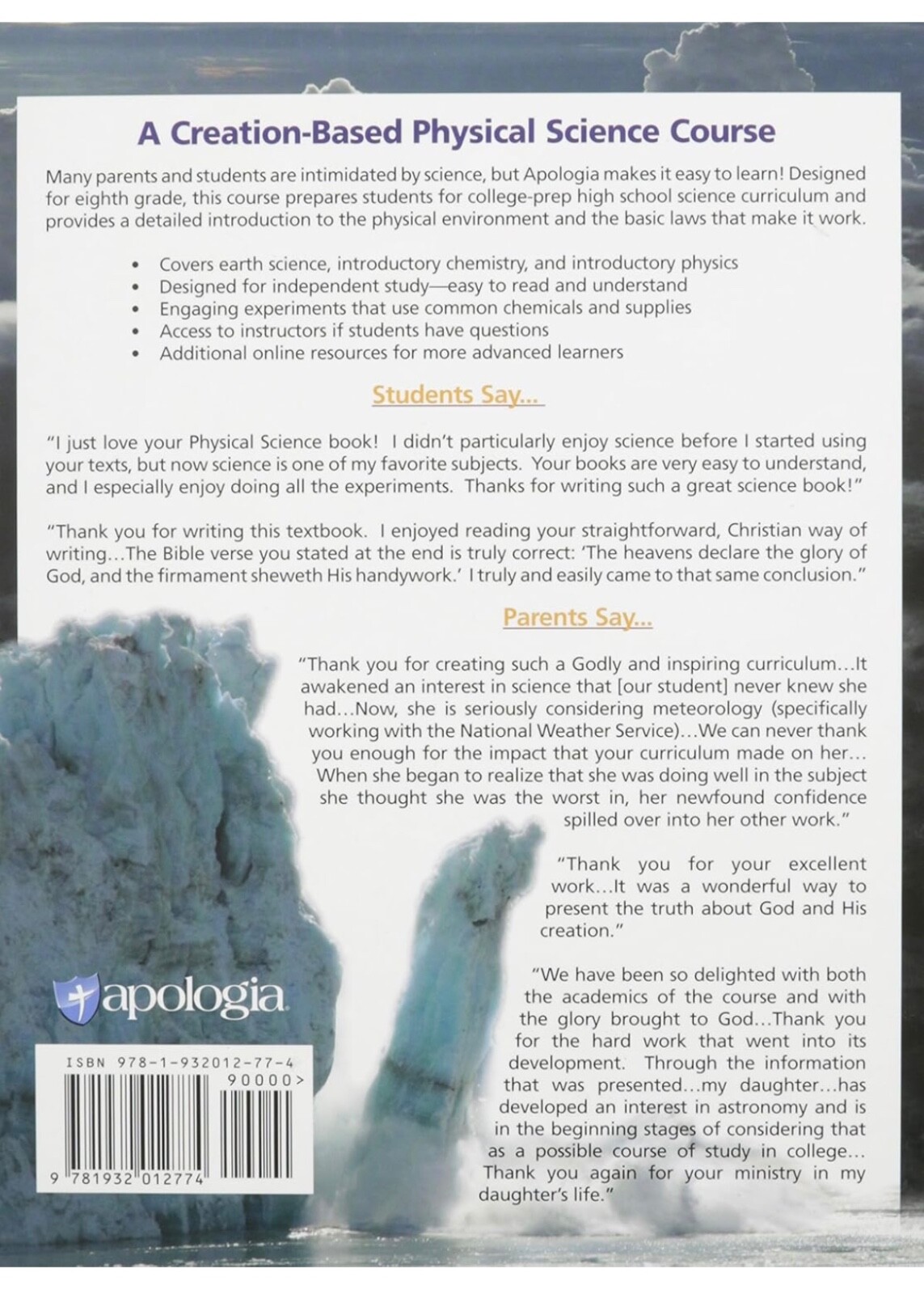 Exploring Creation with Physical Science : Student Text by Jay L. Wile…