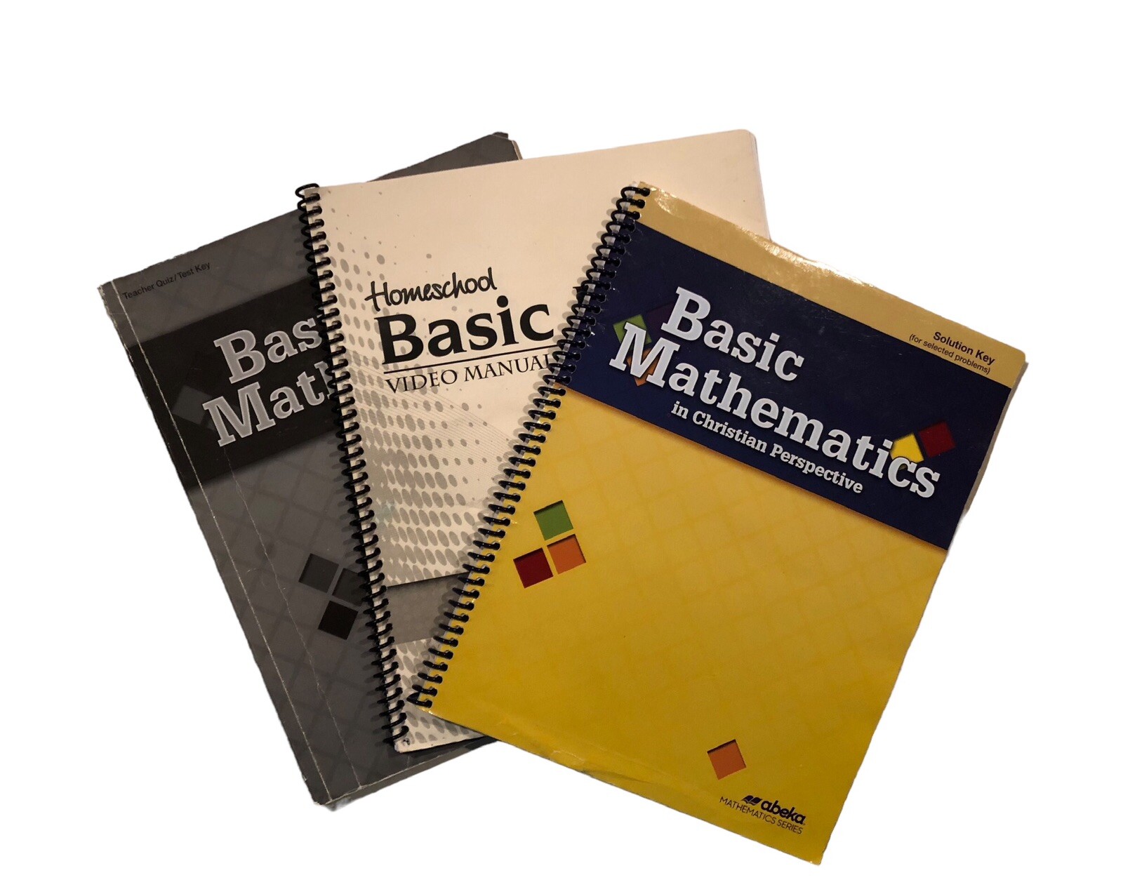 Abeka 7th Grade Basic Math Solution Key, Video Manual, Quiz/Test Key Homeschool