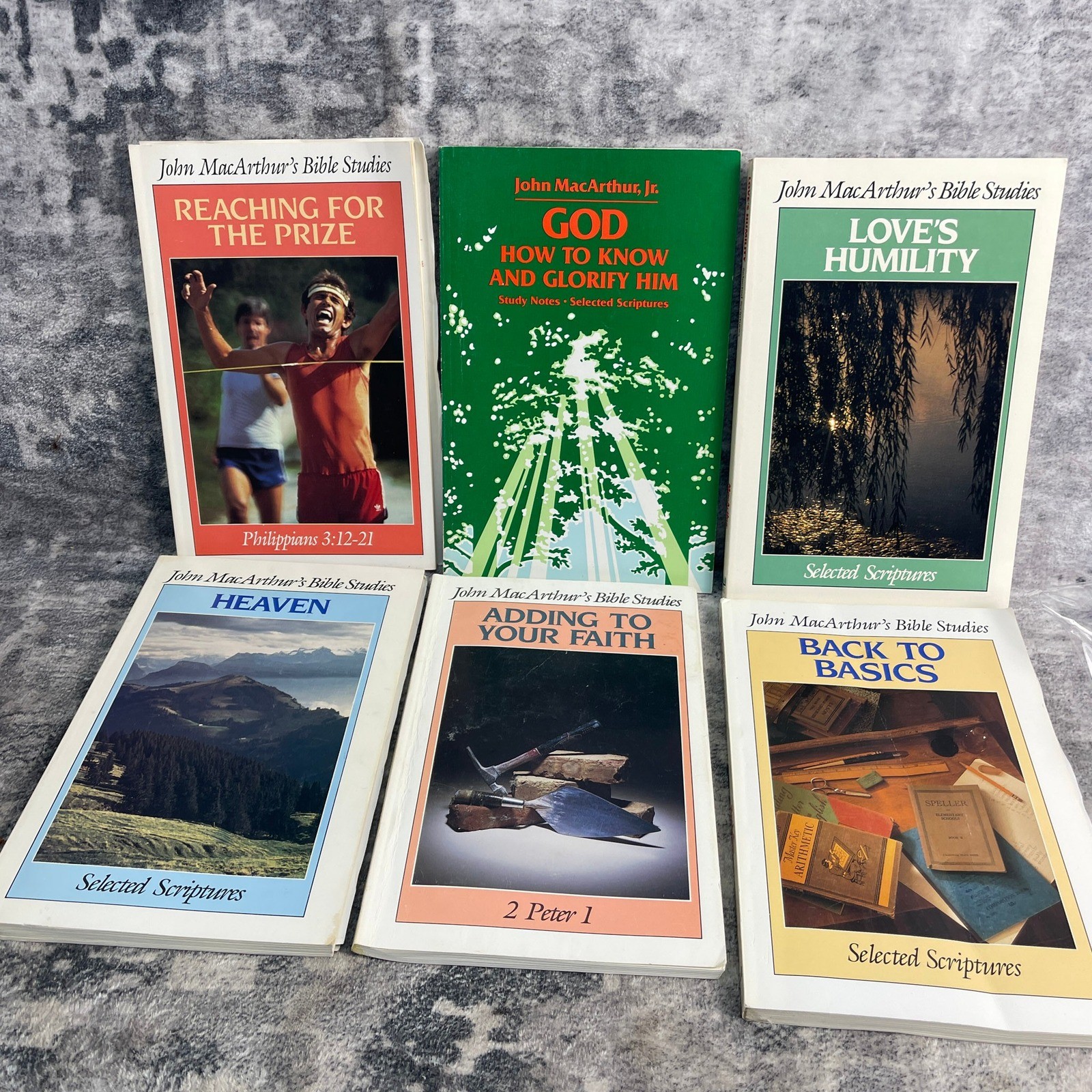 John MacArthur Jr Bible Study Lot 6 Books Philippians 2 Peter Moody Press