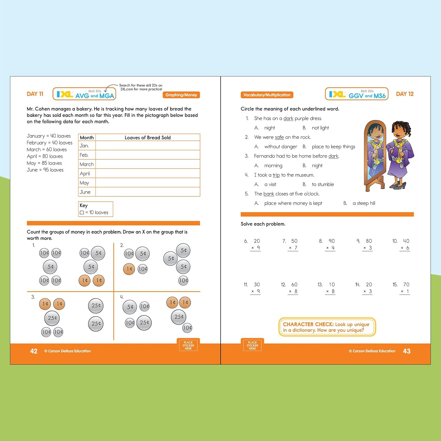 Summer Learning Workbook 2nd to 3rd Grade – Math Reading Science Activity Book f