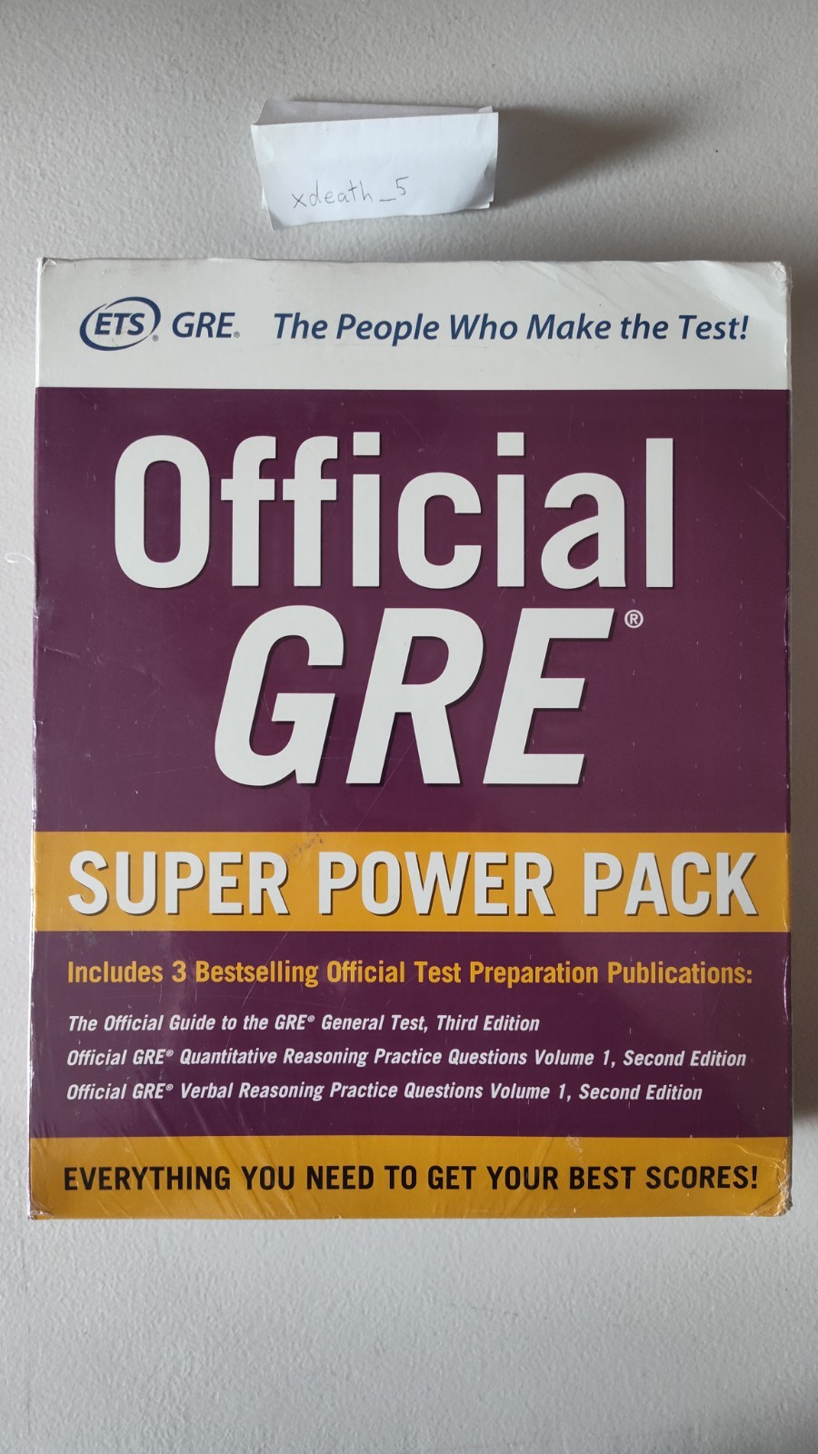 Official GRE Super Power Pack ETS 3 Test Prep Publications New Sealed