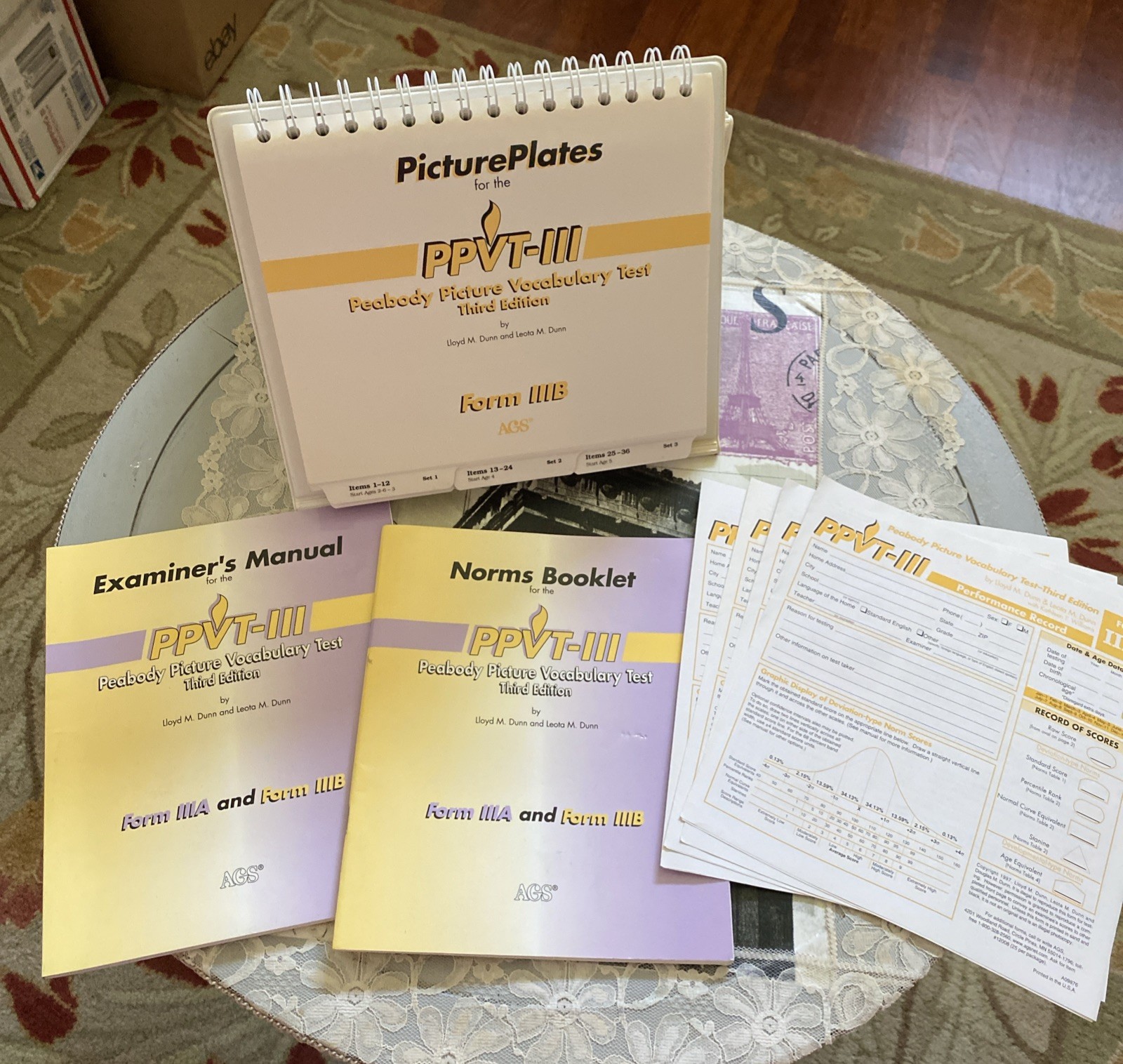 Peabody Picture Vocabulary Test Kit 3rd Edition Form B PPVT Manual/Norms/Protoco