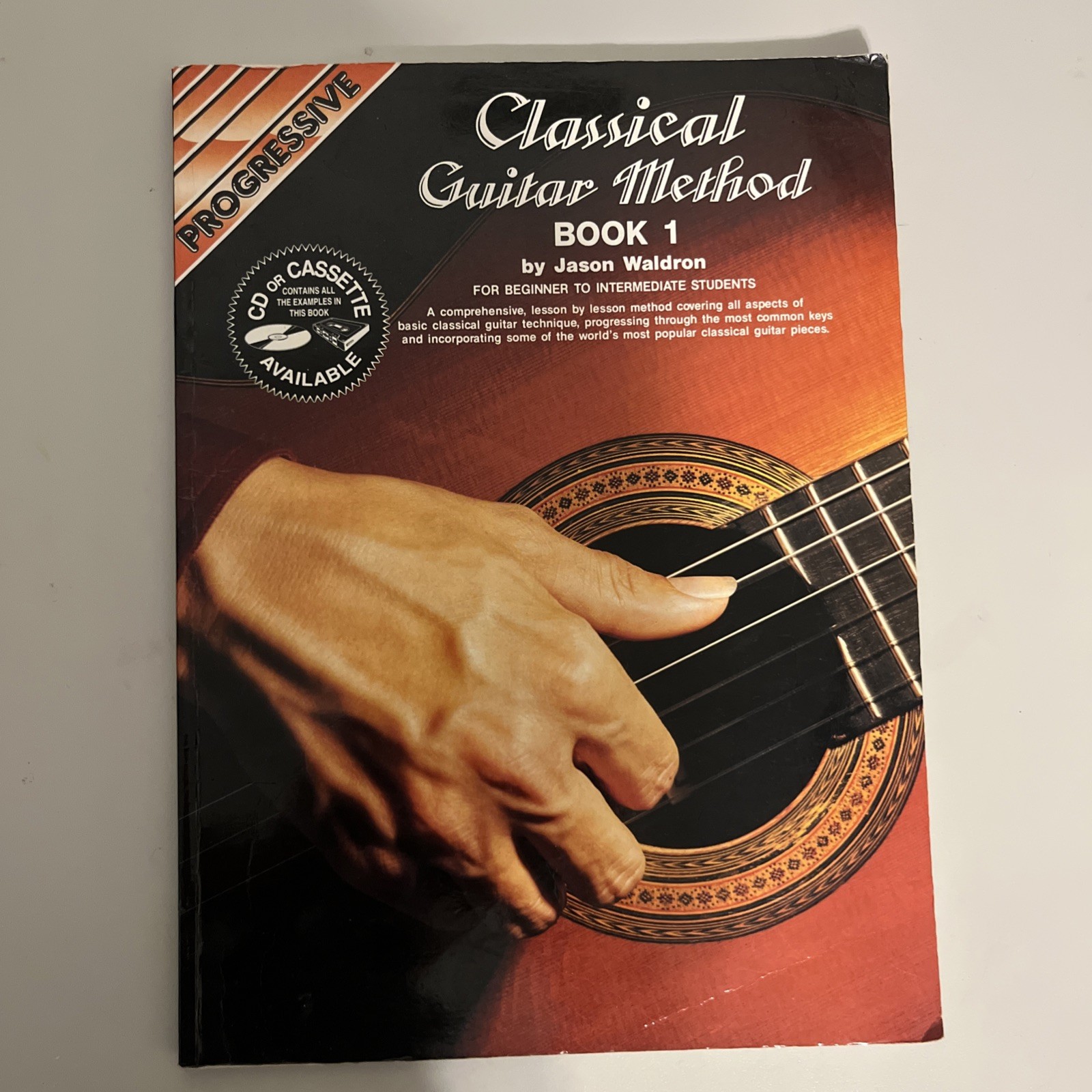 Classical Guitar Method Book 1 Waldron PROGRESSIVE 1986 Beginner Intermediate