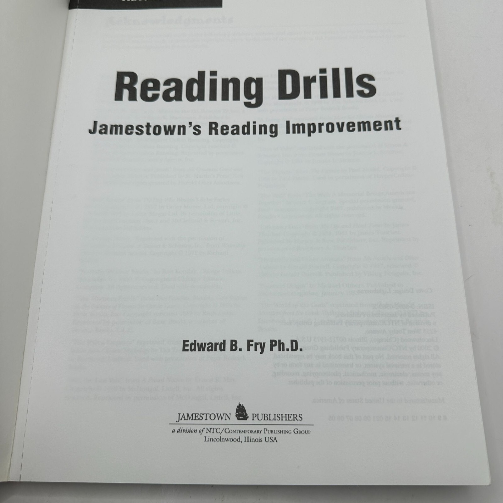 Pre-Owned Reading Drills Advanced Level (Paperback) Edward B. Fry, Ph.D.