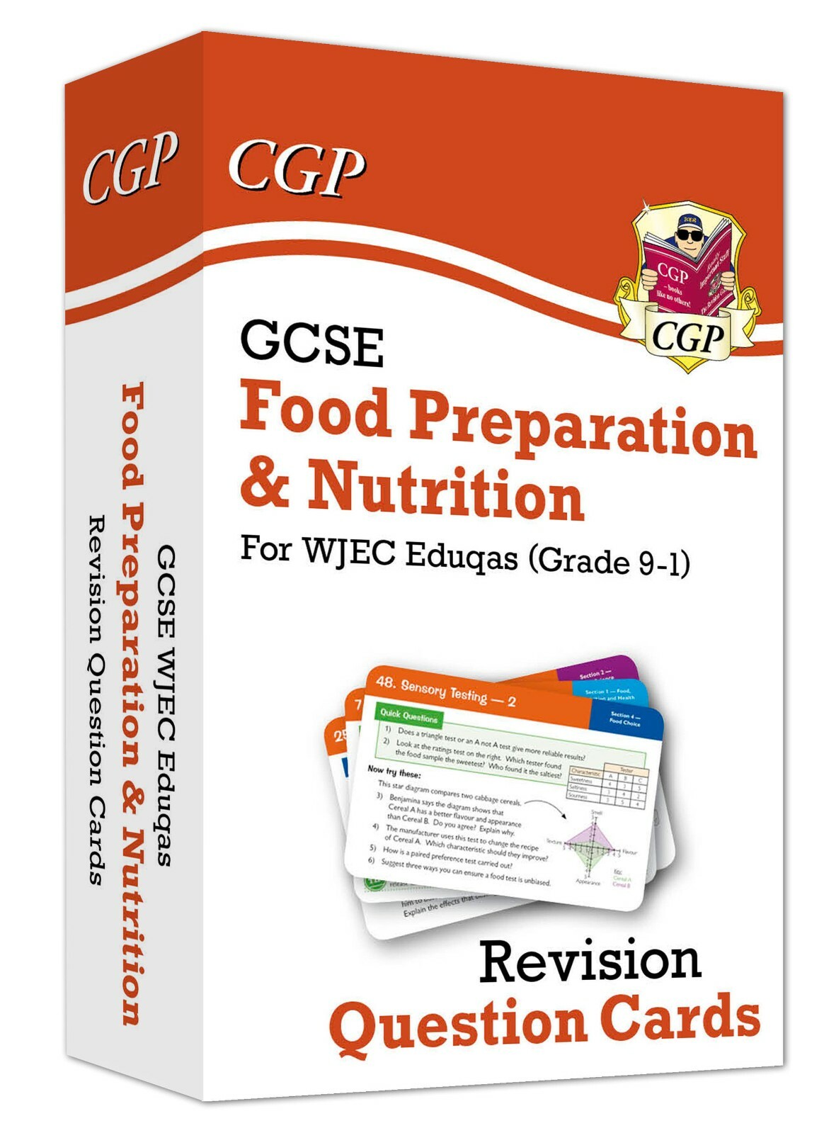 GCSE WJEC Eduqas Food Preparation & Nutrition Revision Card Key Stage 4 CGP