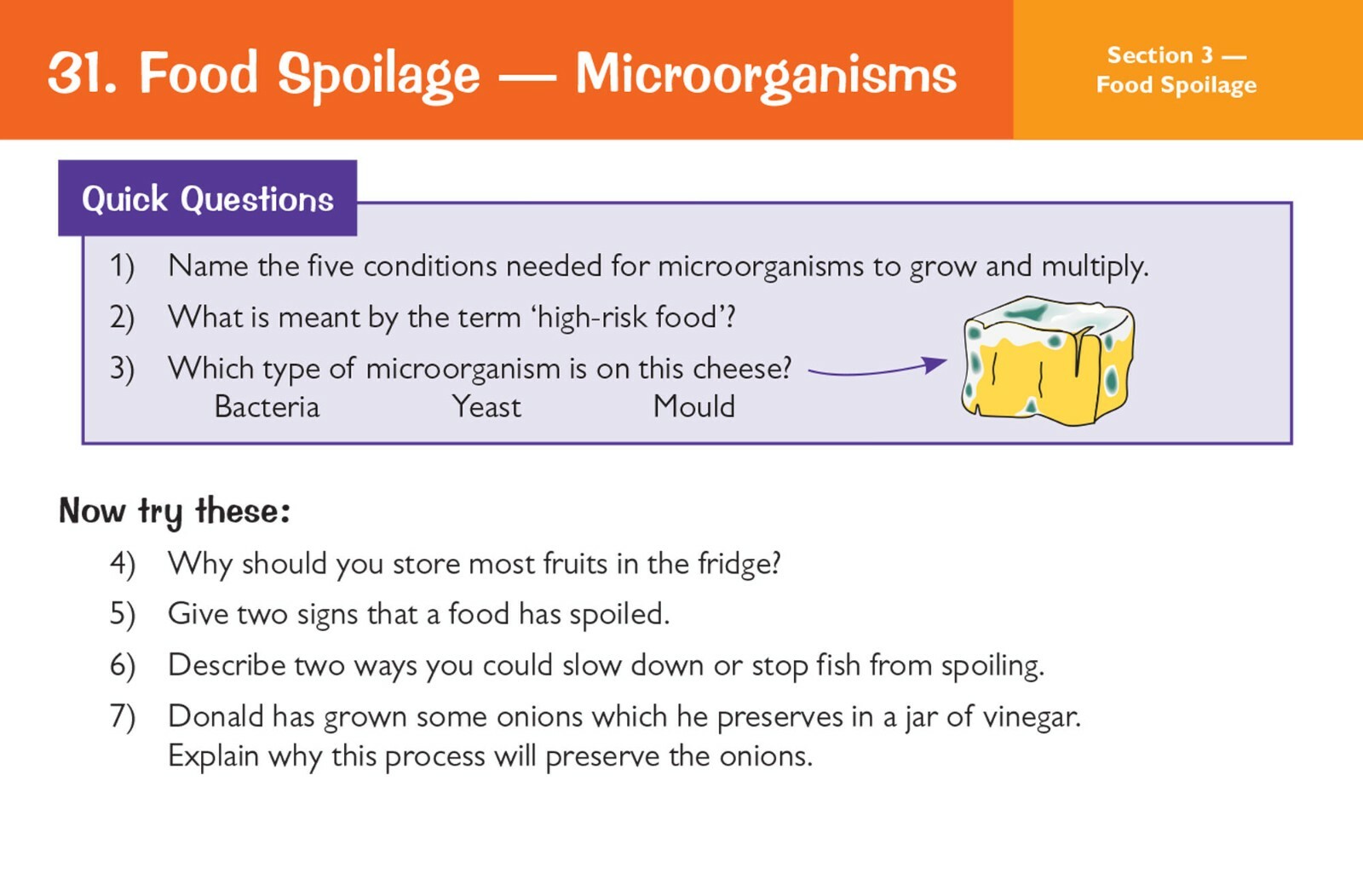 GCSE WJEC Eduqas Food Preparation & Nutrition Revision Card Key Stage 4 CGP