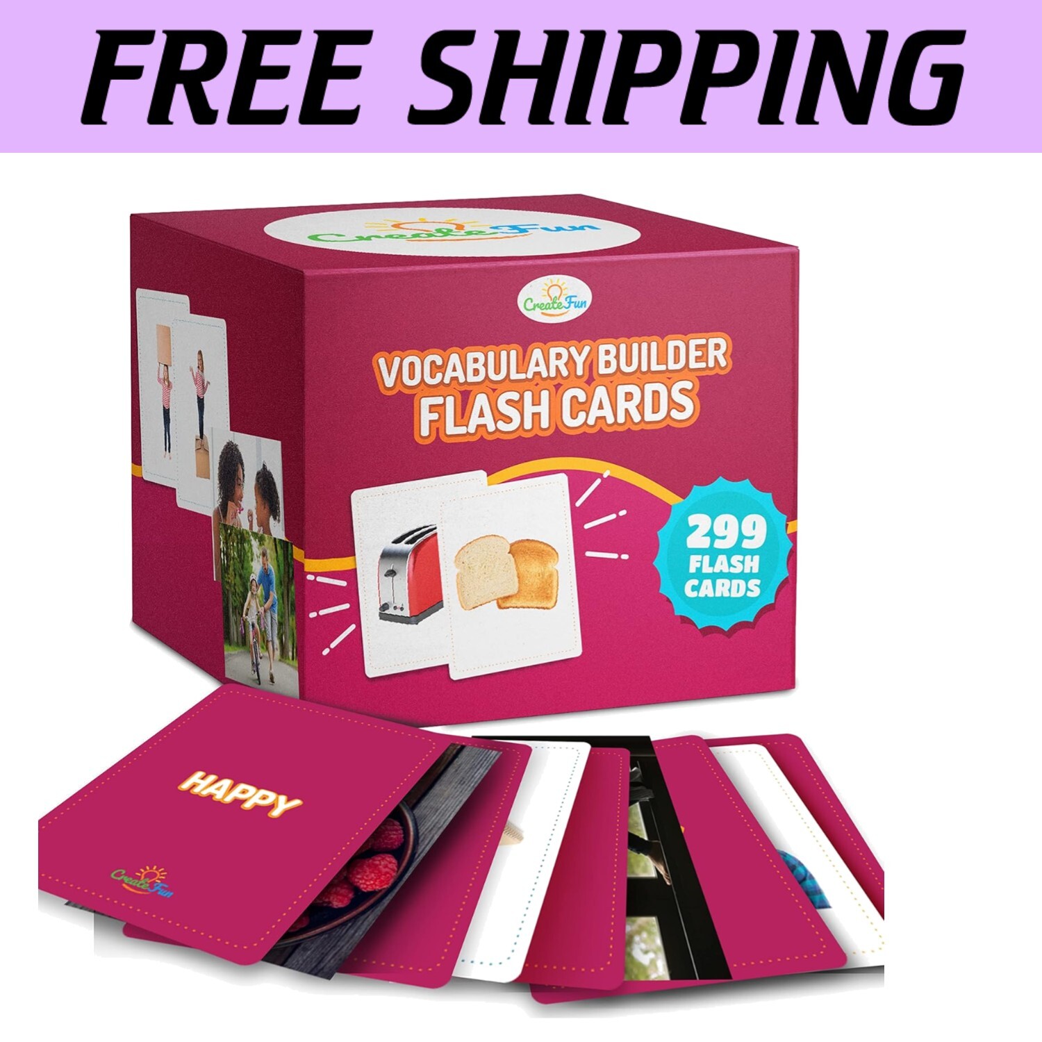 High-Quality ESL and Speech Therapy Flash Cards – 299 Photo Cards for Learning==