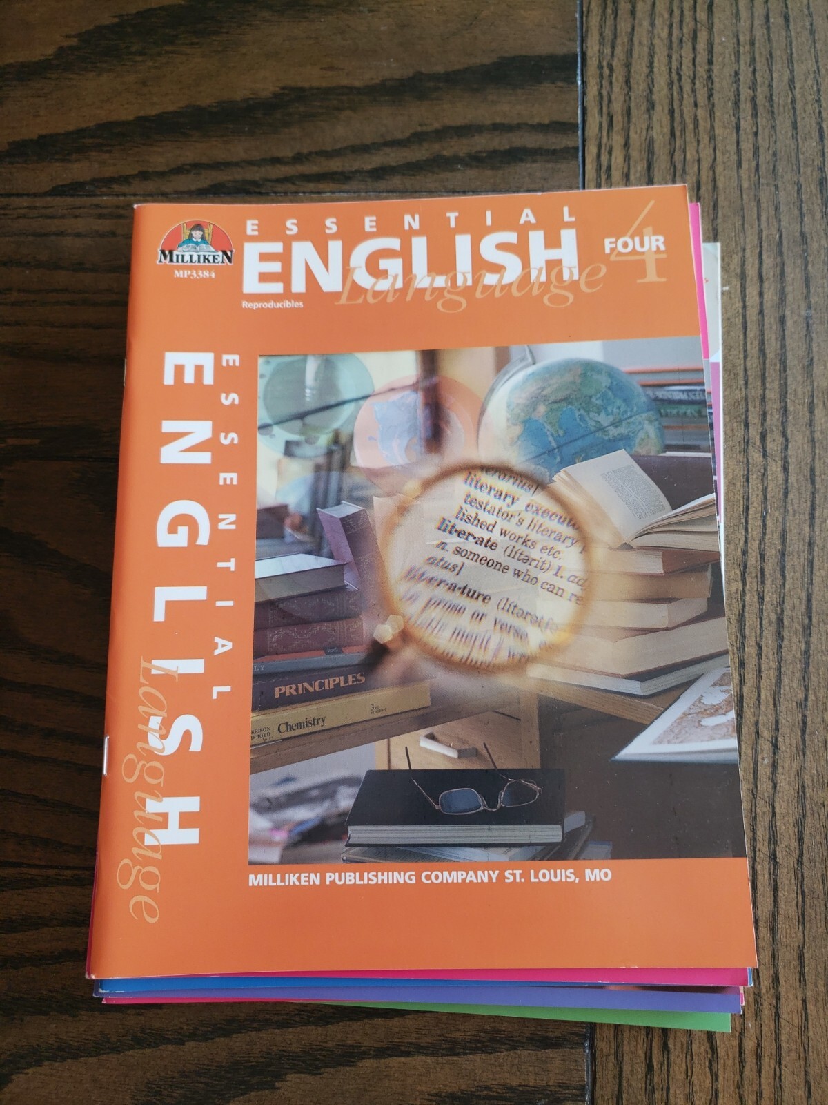Math & English Workbooks Late Elementary Grade 4-6 Bundle 8 pc by Milliken New