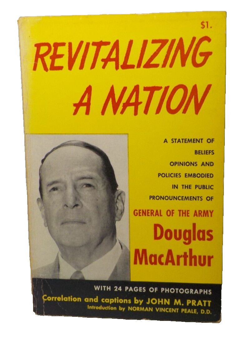 Revitalizing a Nation Douglas MacArthur Paperback Book 1952 Politics Vintage