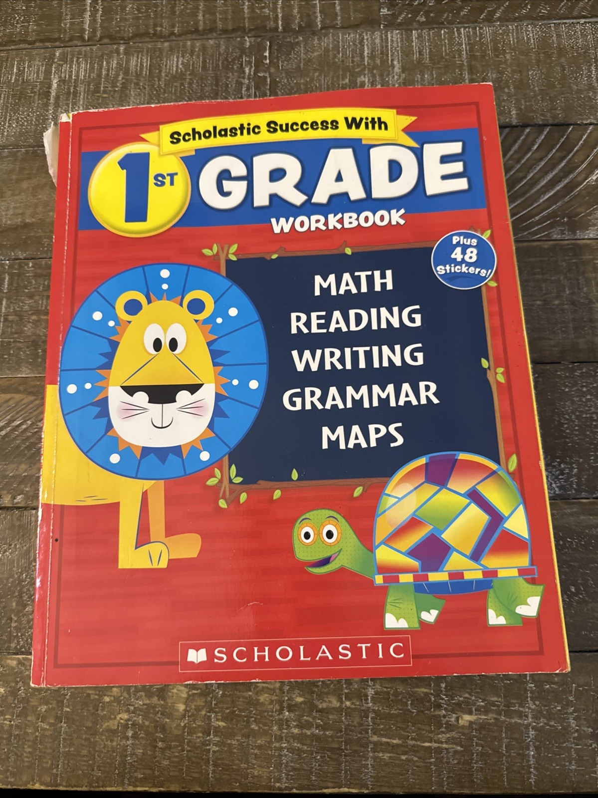 Scholastic Success 1st Grade WorkBook some Writing In Book