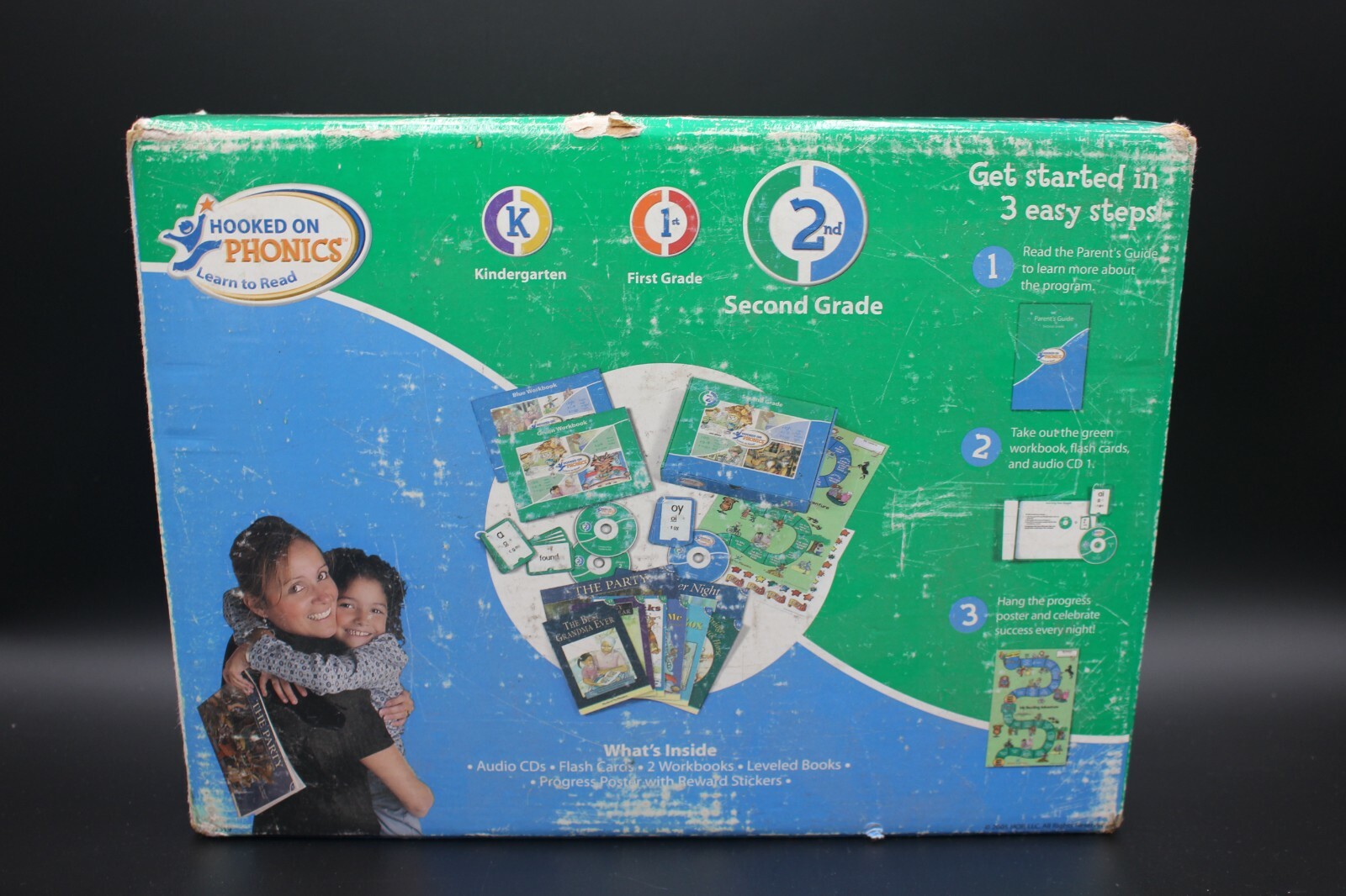 Hooked On Phonics Learn To Read Second Grade in original box & items inside