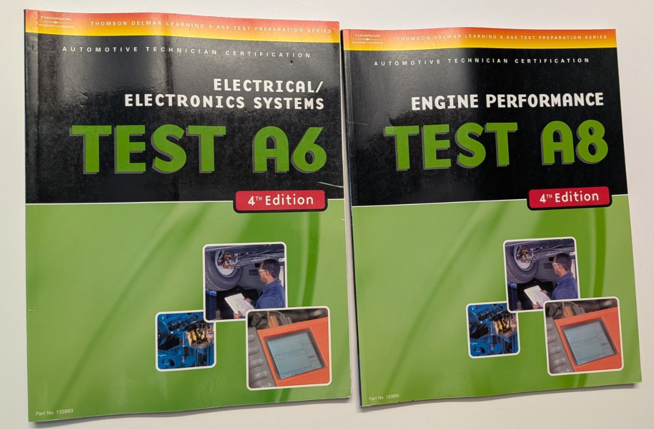 Thomson Delmar Learning Engine Performance Test A6 & A8 Study Guide 4th Ed Book