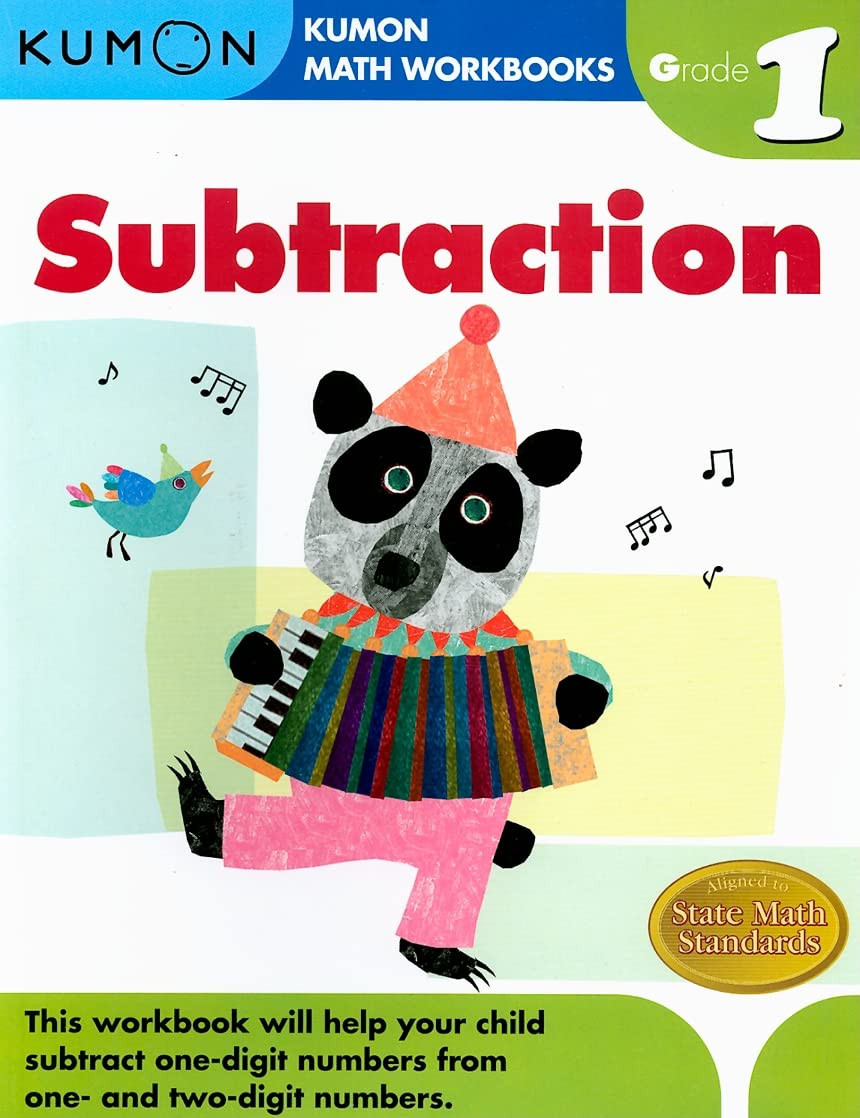 Kumon Grade 1 Subtraction (Kumon Math Workbooks), Ages 6-7, 96 Pages