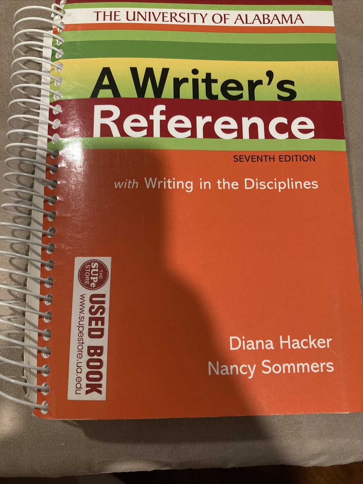A Writer’s Reference WITH WRITING IN THE DISCIPLINES Diana Hacker