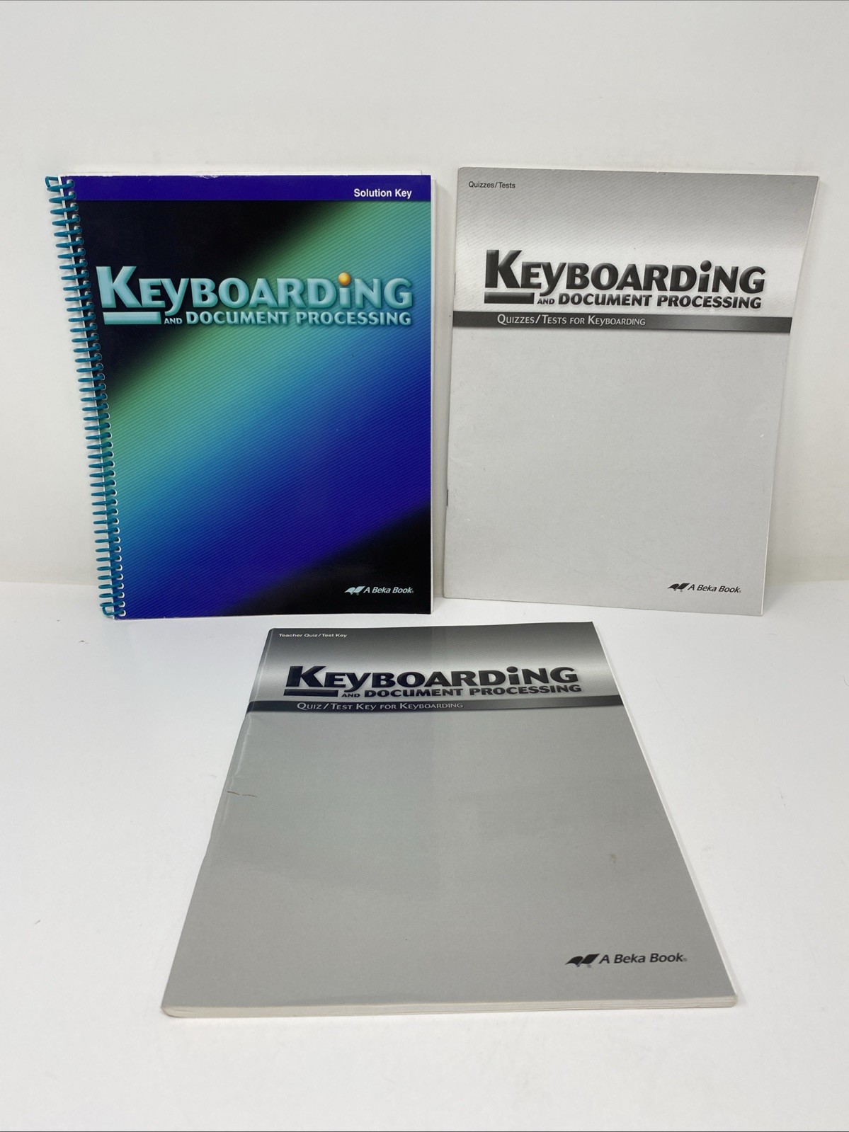 Abeka Keyboard & Document Processing Lot 3 Teacher Keys Quizzes 2nd Ed