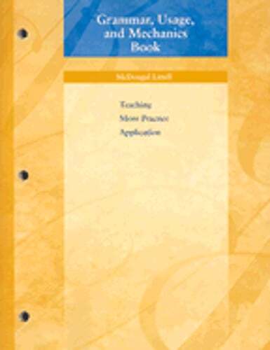 Language Network: Grammar, Usage, and Mechanics Book Grade 6 by McDougal Littel