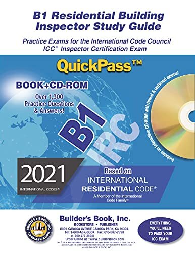 B1 Residential Building Inspector QuickPass Study Guide Based On 2021 – Book