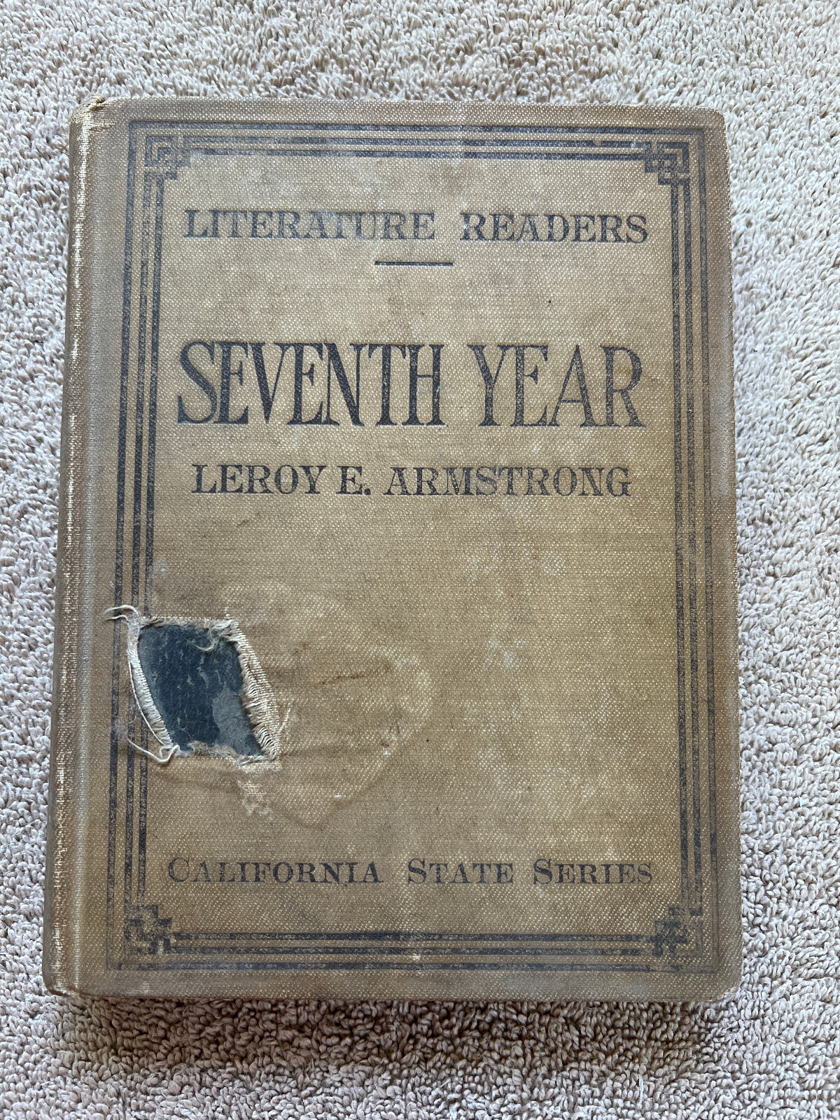 Literature Readers Seventh Year by Leroy E. Armstrong, HB, 1916, 1st Edition L5