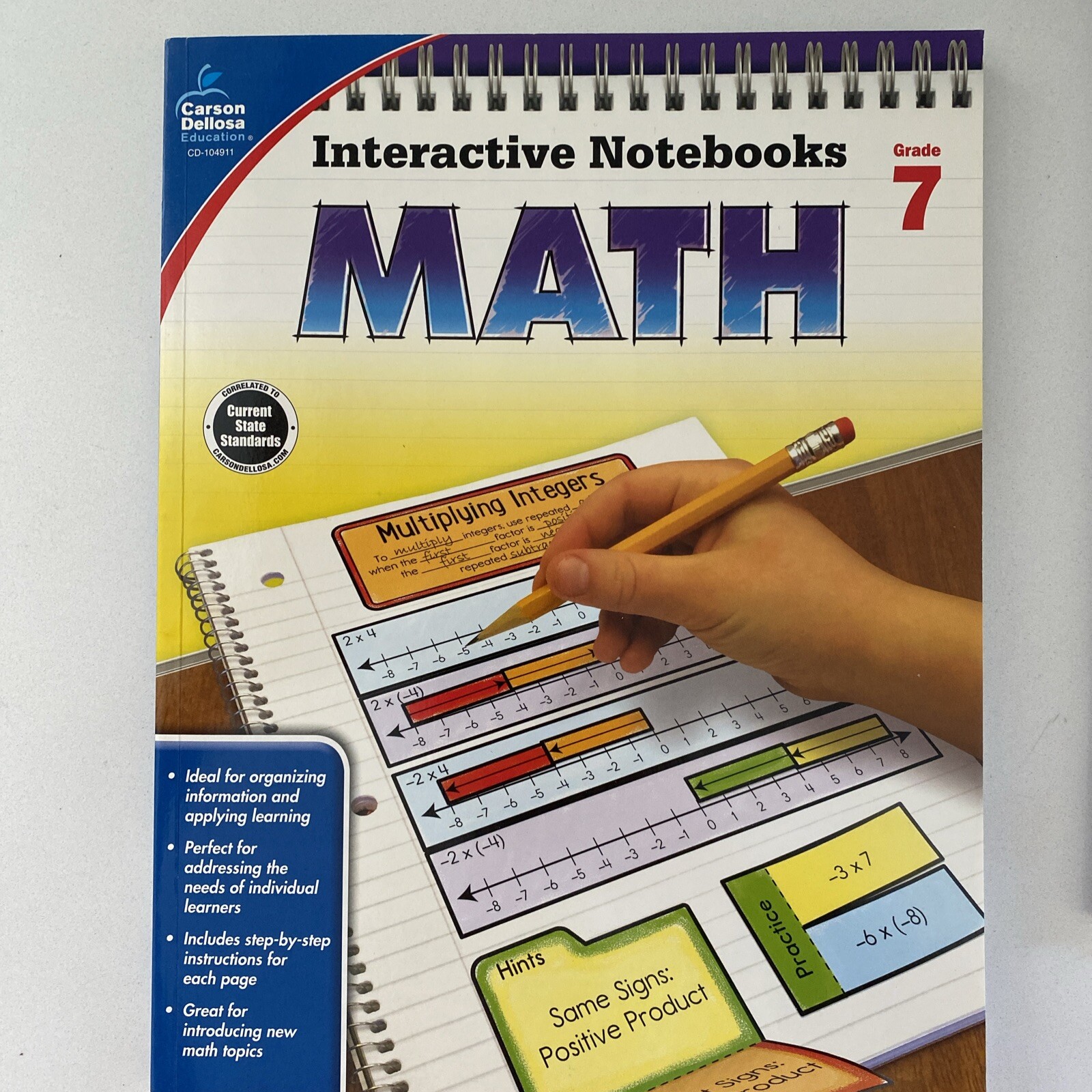 Interactive Notebooks Set.: Math And Language Arts Grade 7