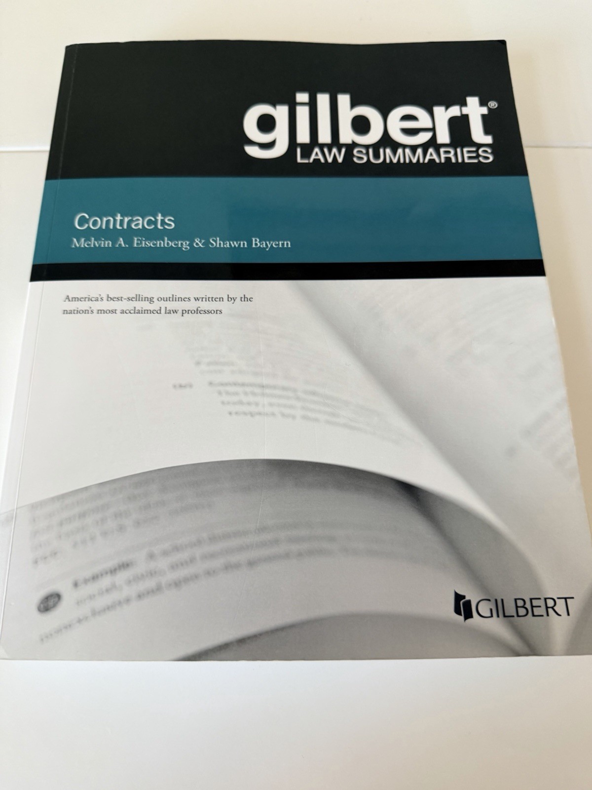 Gilbert Law Summaries Contracts 15th Ed Paperback 2021 Eisenberg Bayern