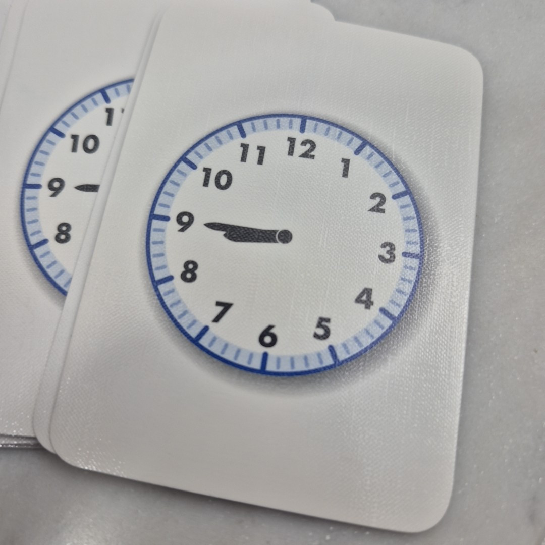 Telling Time Flashcards Everyday Mathematics Grades K-3