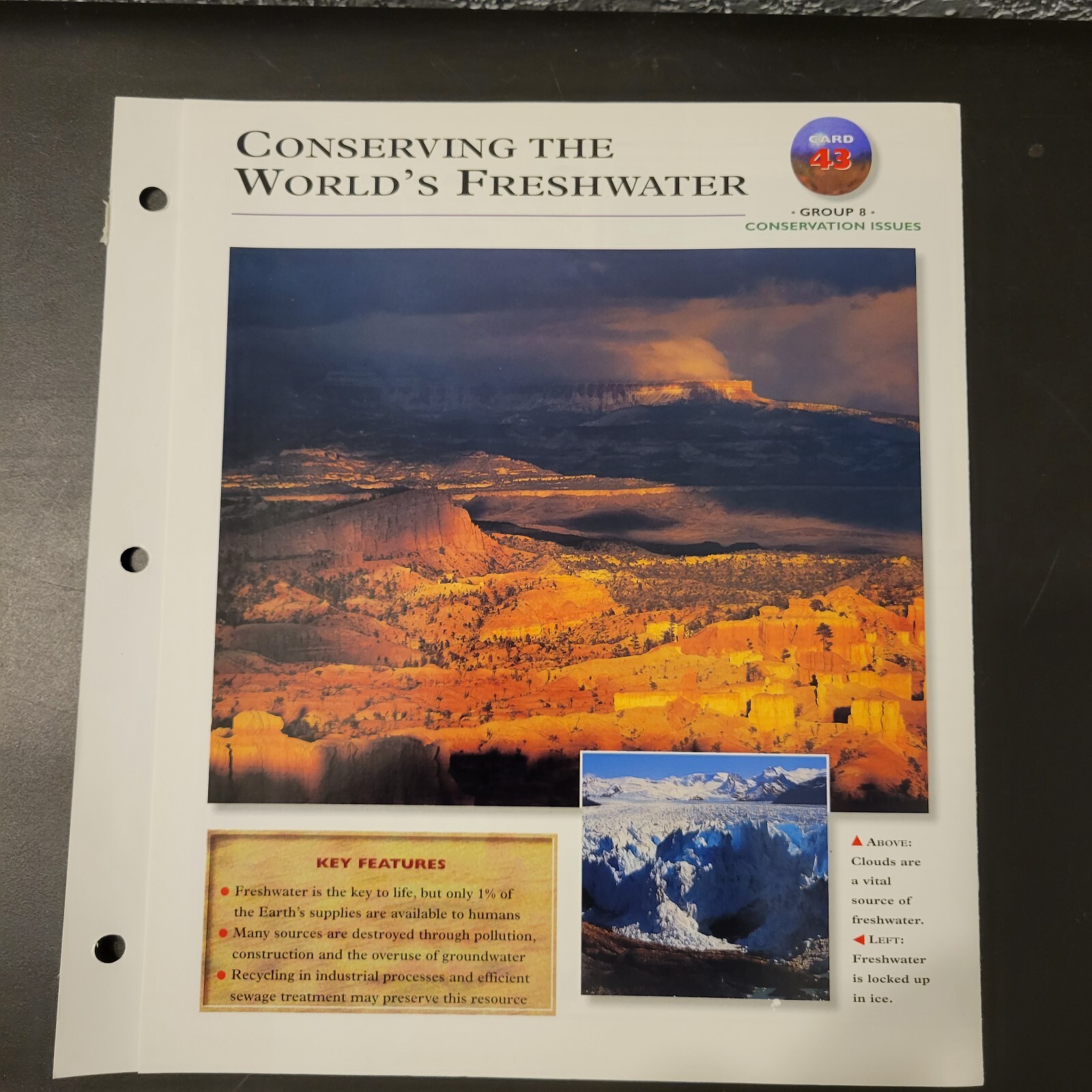 Wildlife Explorer Card 43 Group 8 Conservation Issues Conserving Freshwater
