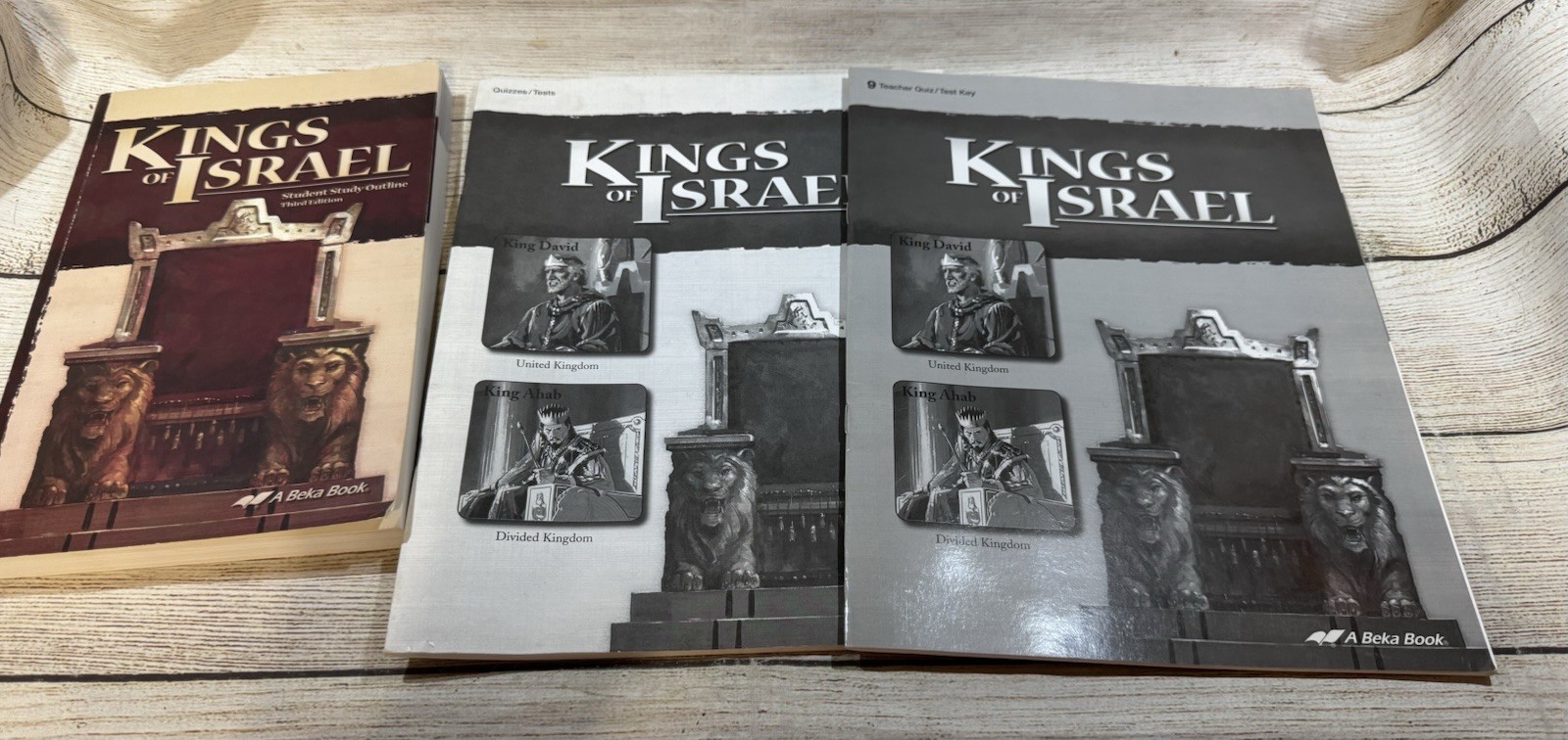 Abeka Kings of Israel: Student Study Outline Quiz/Test Book & Key, 3rd ed, 2018