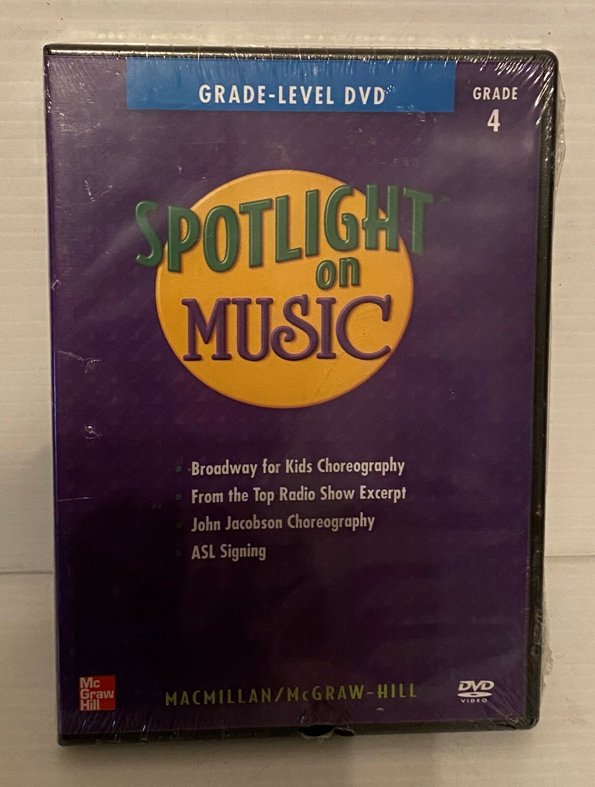 New Spotlight on Music ~ Grade Level 4 DVD Broadway for Kids Choreography Sealed