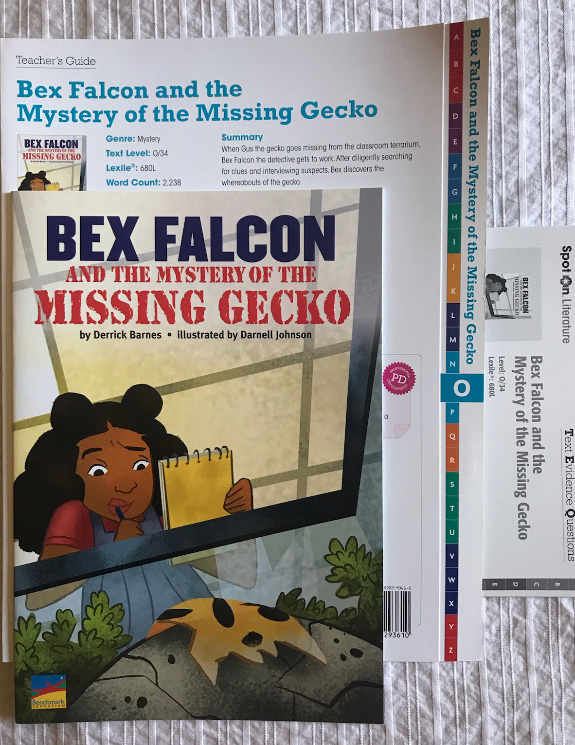 Benchmark Edu Grade 3 Unit 6: Bex Falcon Mystery Missing Gecko – Derrick Barnes