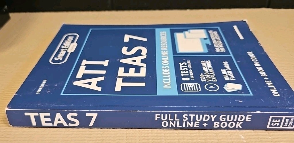 ATI TEAS 7 Study Guide (5th Edition) by Smart Edition Academy 2026, Paperback