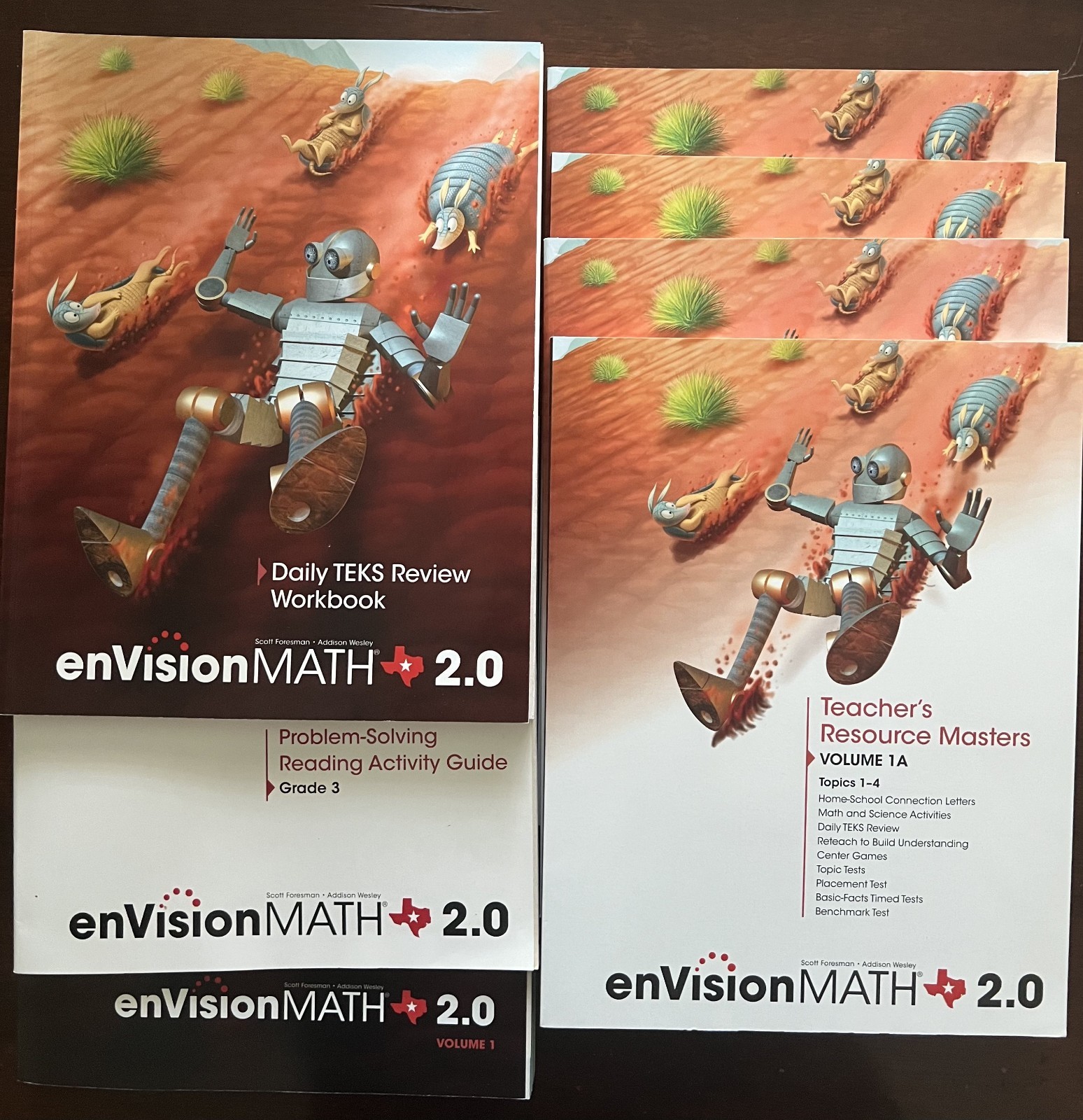 EnVision Math Gr 3 Teacher’s Resource Masters, Vol. 1 textbook, TEKS Review
