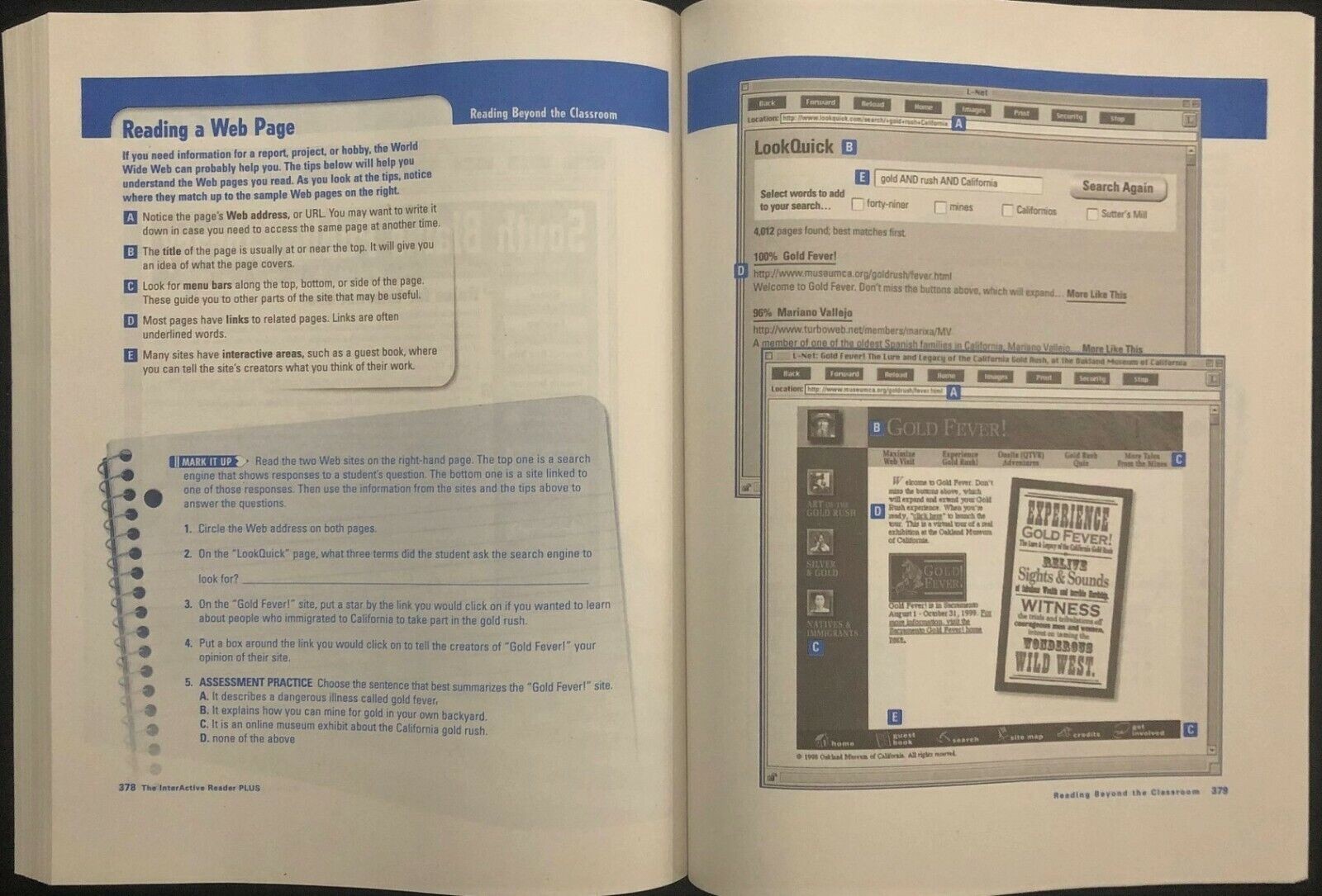 8th Grade – THE INTERACTIVE READER PLUS – The Language of Literature (2003)