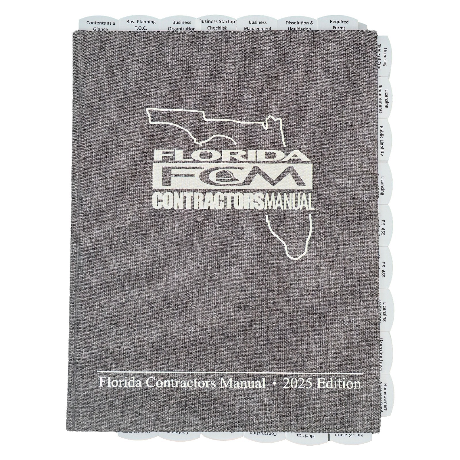 Highlighted and Tabbed – FLORIDA CONTRACTORS MANUAL 2025 EDITION
