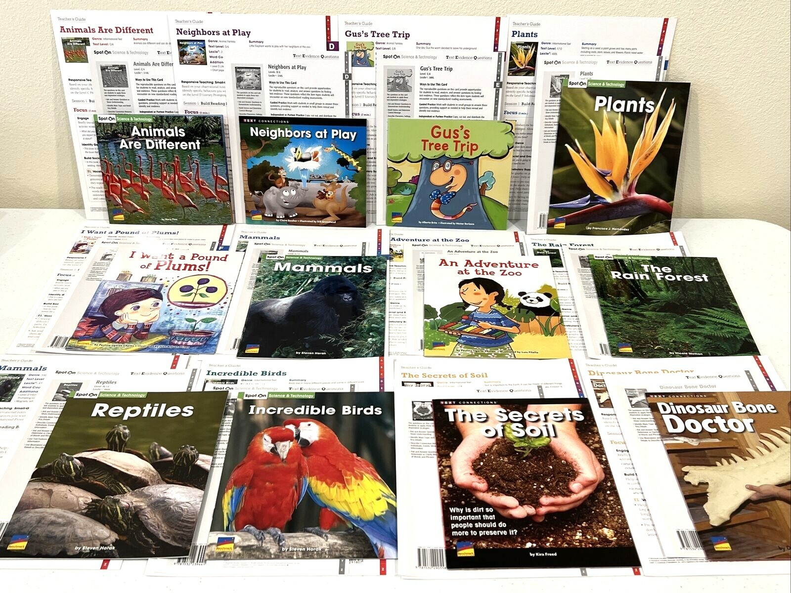 Benchmark Grade 1 Unit 1 Leveled Texts Books Guides Evidence Question Cards