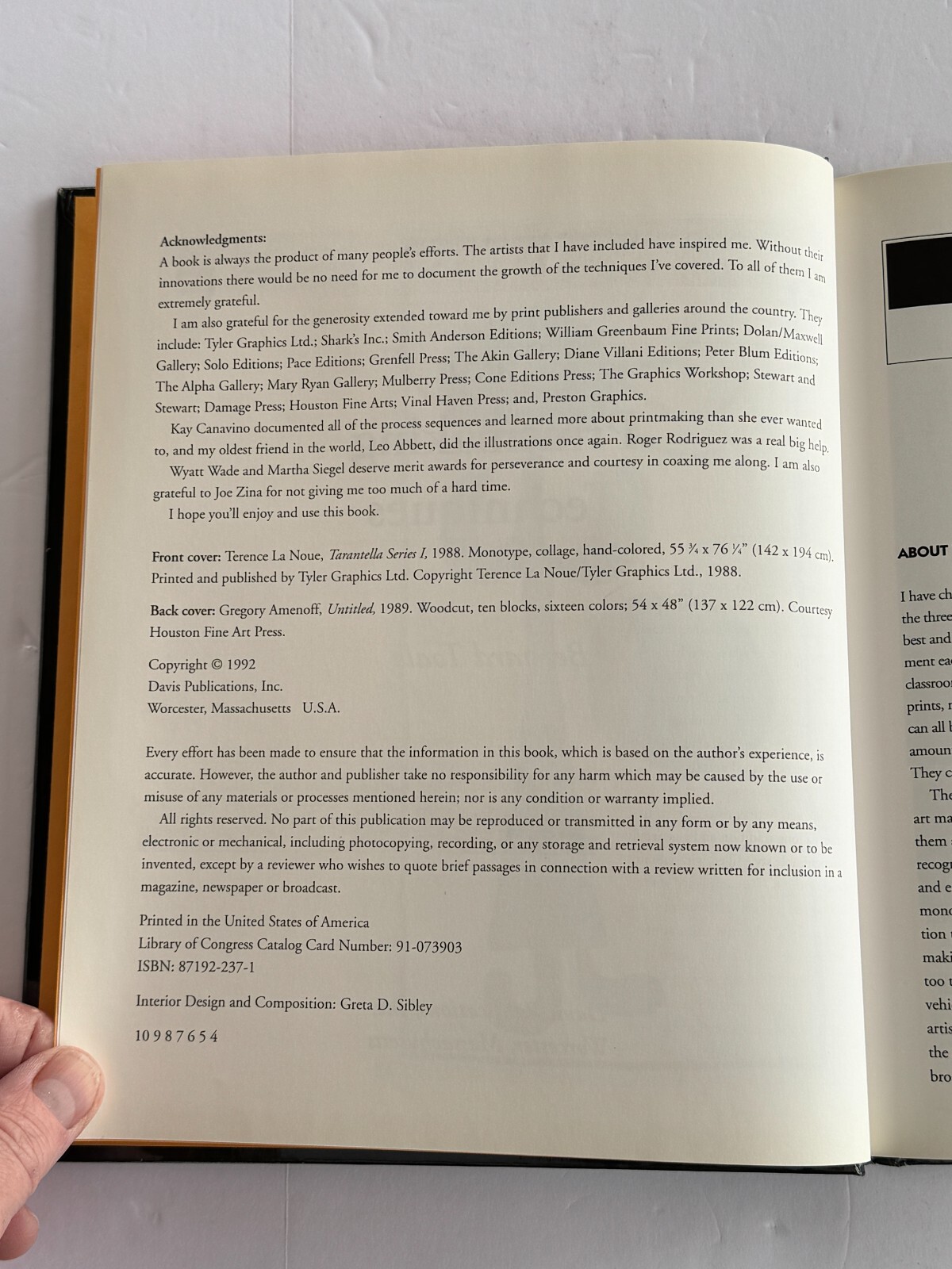 Basic Printmaking Techniques by Bernard Toale – 1992 – HC VGC