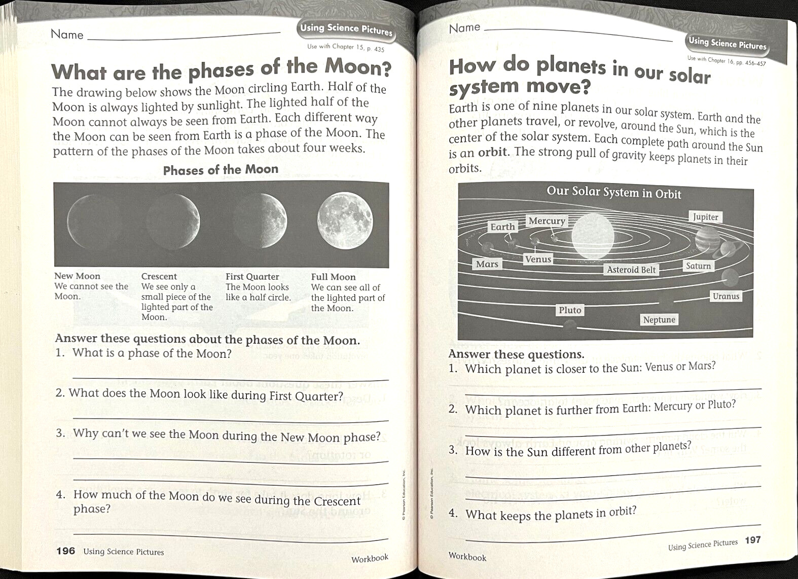 3rd Grade – SCIENCE – WORKBOOK – TEACHER GUIDE (2005, Scott Foresman)