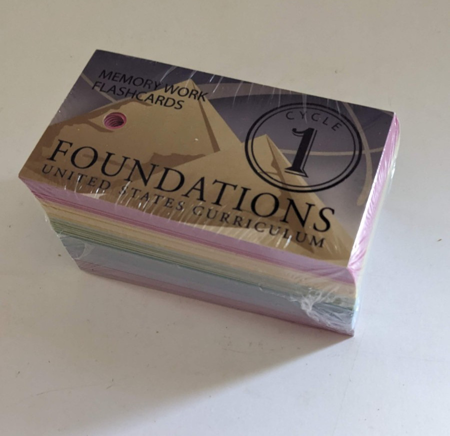 NEW Classical Conversations Foundations Cycle 1 Memory Work Flash Cards 2018