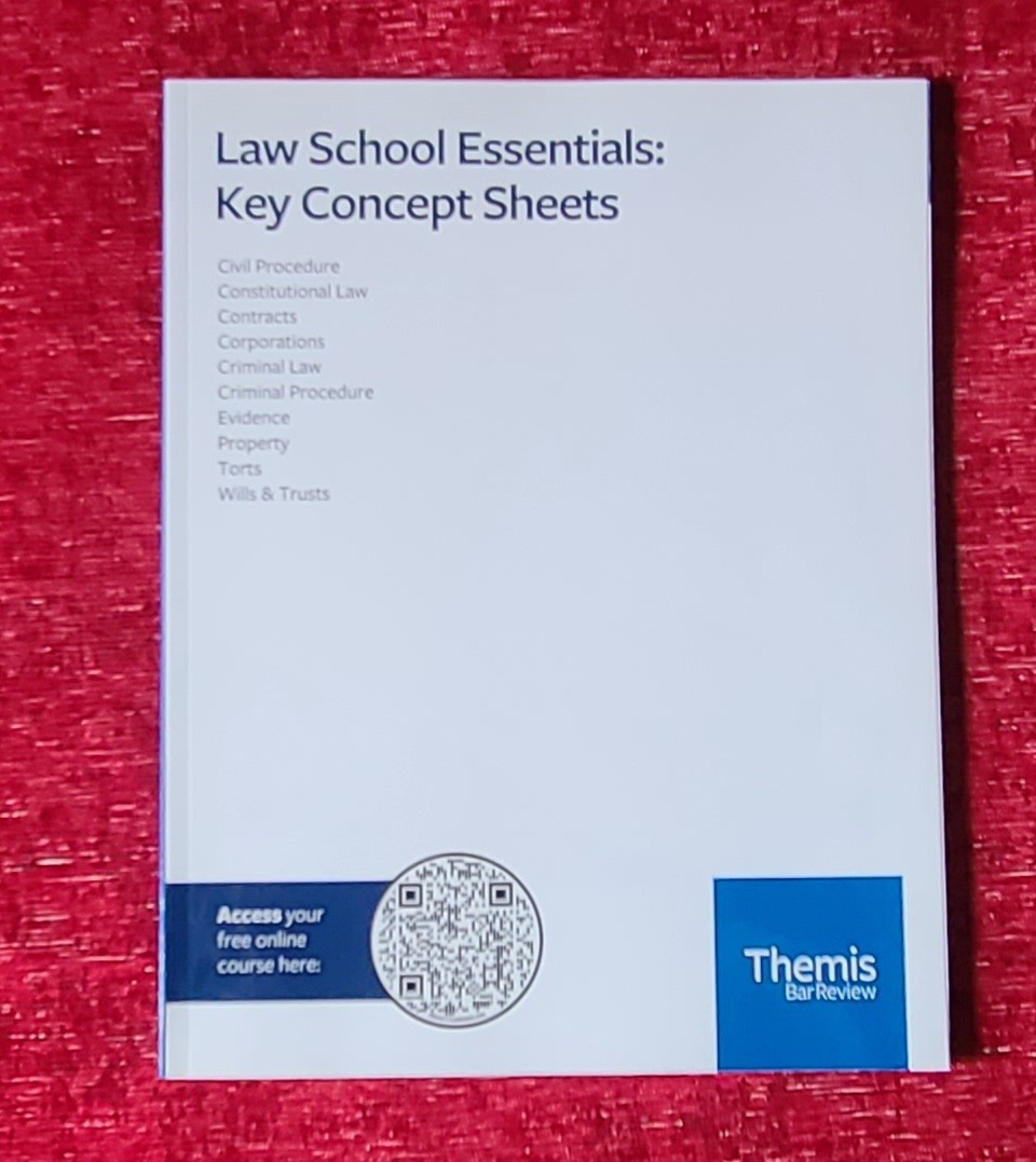 Themis Bar Review Law School Essentials: Key Concept Sheets – NEW