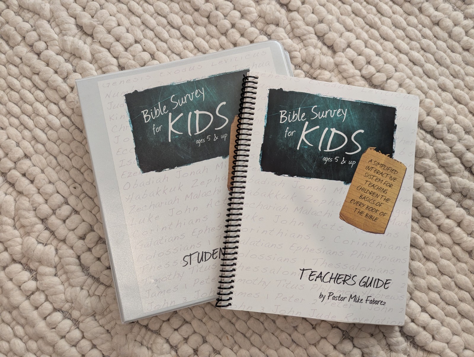 Brand New Bible Survey for Kids Homeschool Curriculum Workbook & Teacher Guide