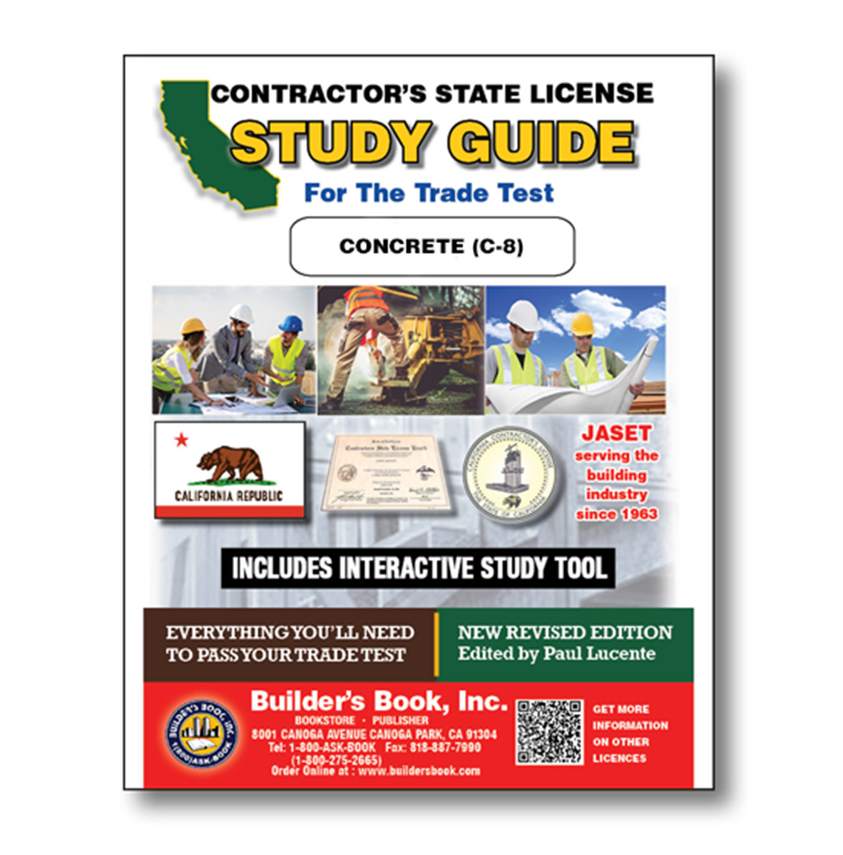 Jaset’s California Concrete (C-8) Trade Exam Book and Online Study Tool Home Sem