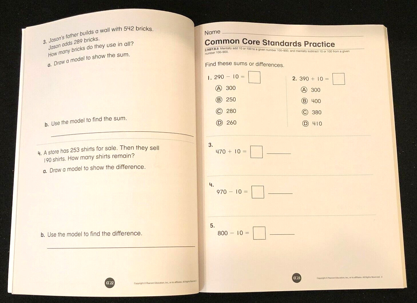 2nd Grade – Pearson enVision STANDARDS PRACTICE WORKBOOKS – Common Core (2012)