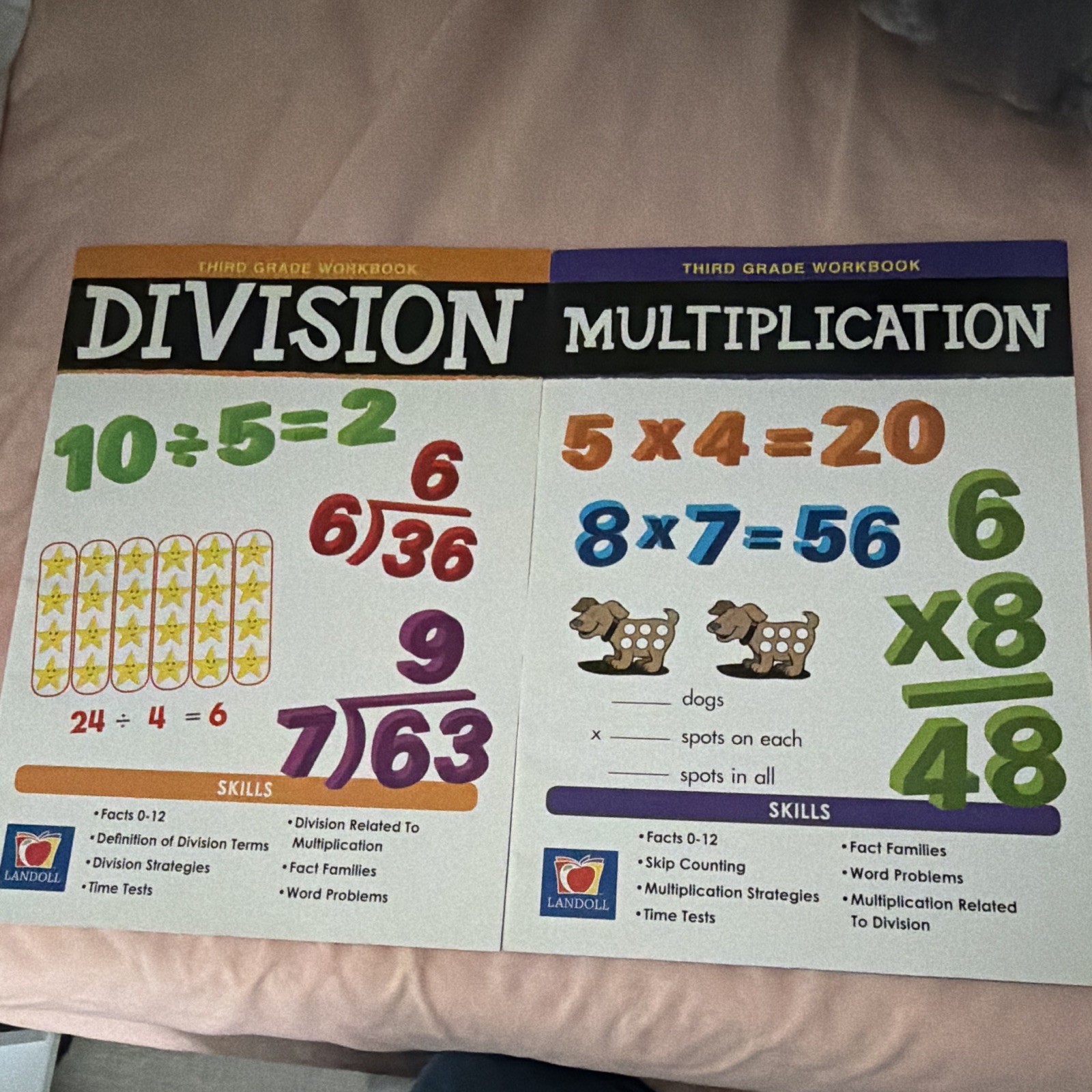 Landoll Common Core 3rd Grade Multiplication & Division Workbook Paperback